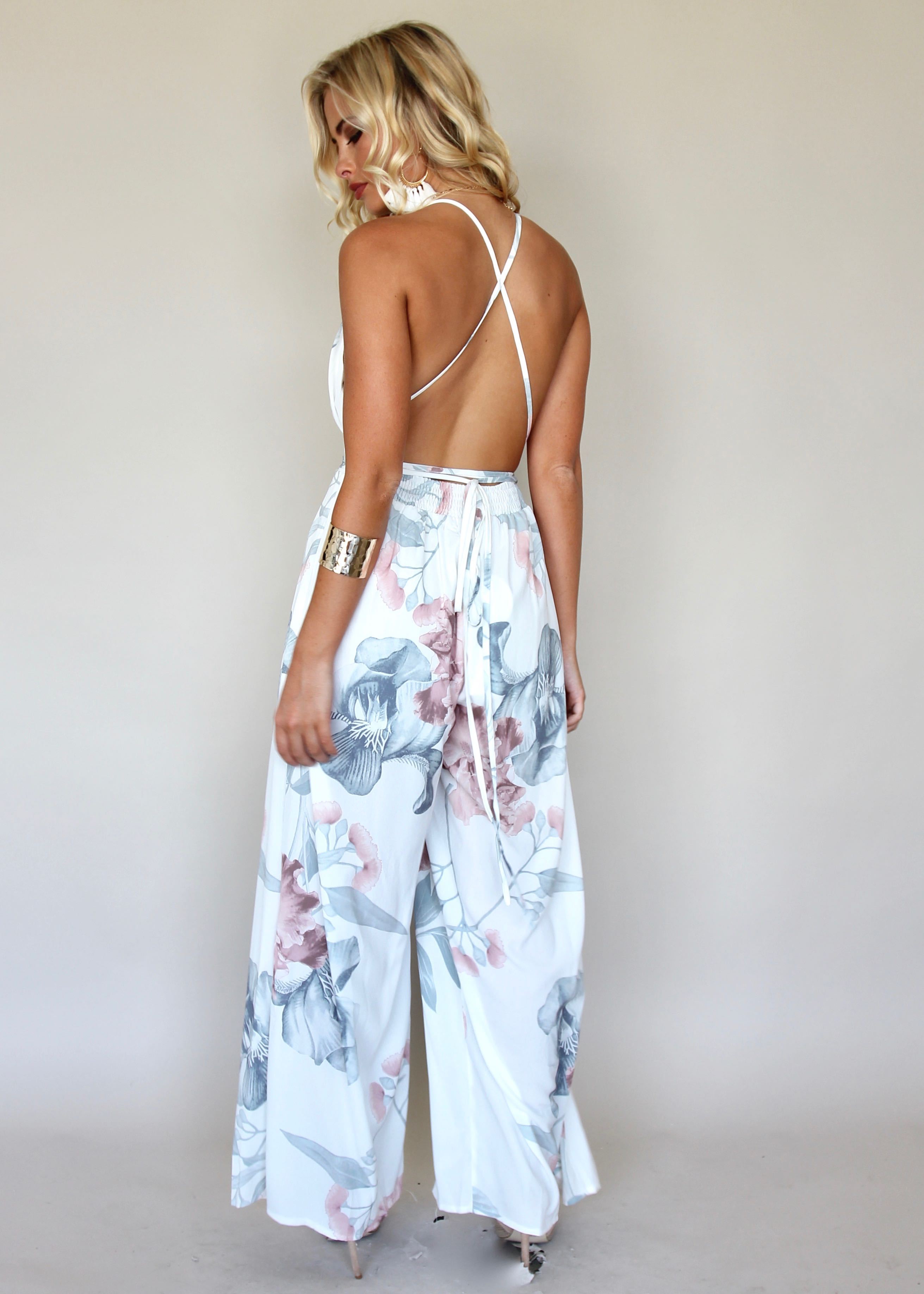 Lost In The Sun Pantsuit - Coastal