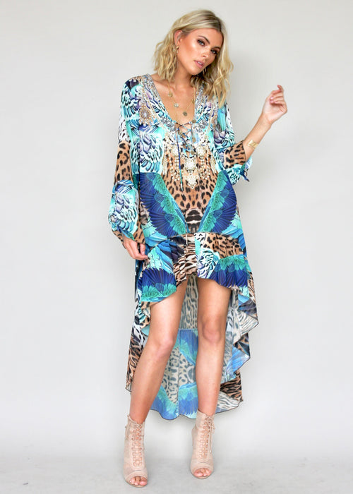 Off Shores Kaftan - Turquoise Summer