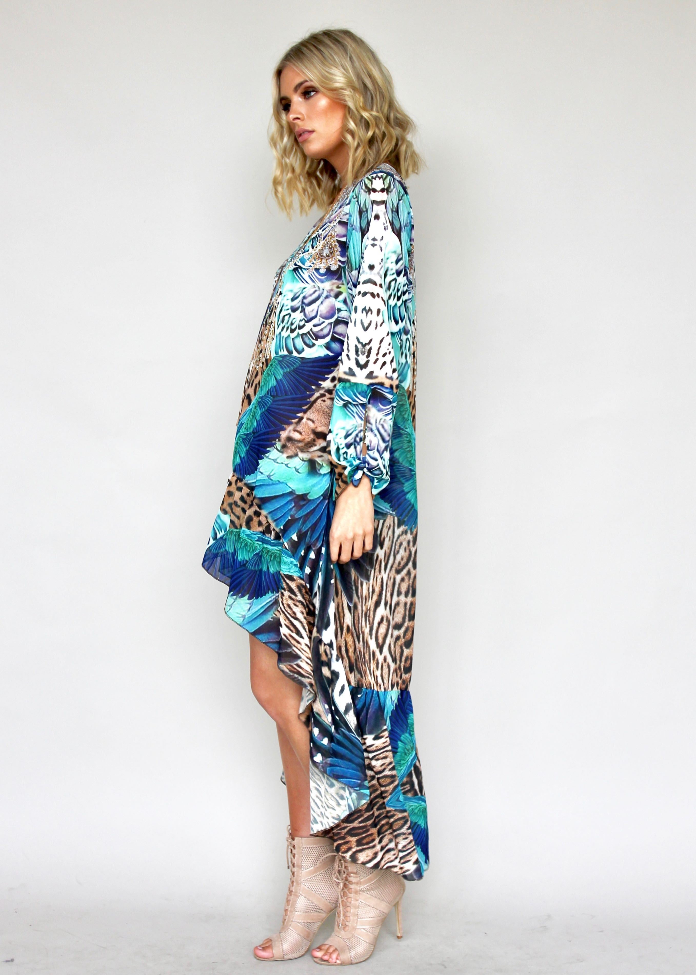 Off Shores Kaftan - Turquoise Summer