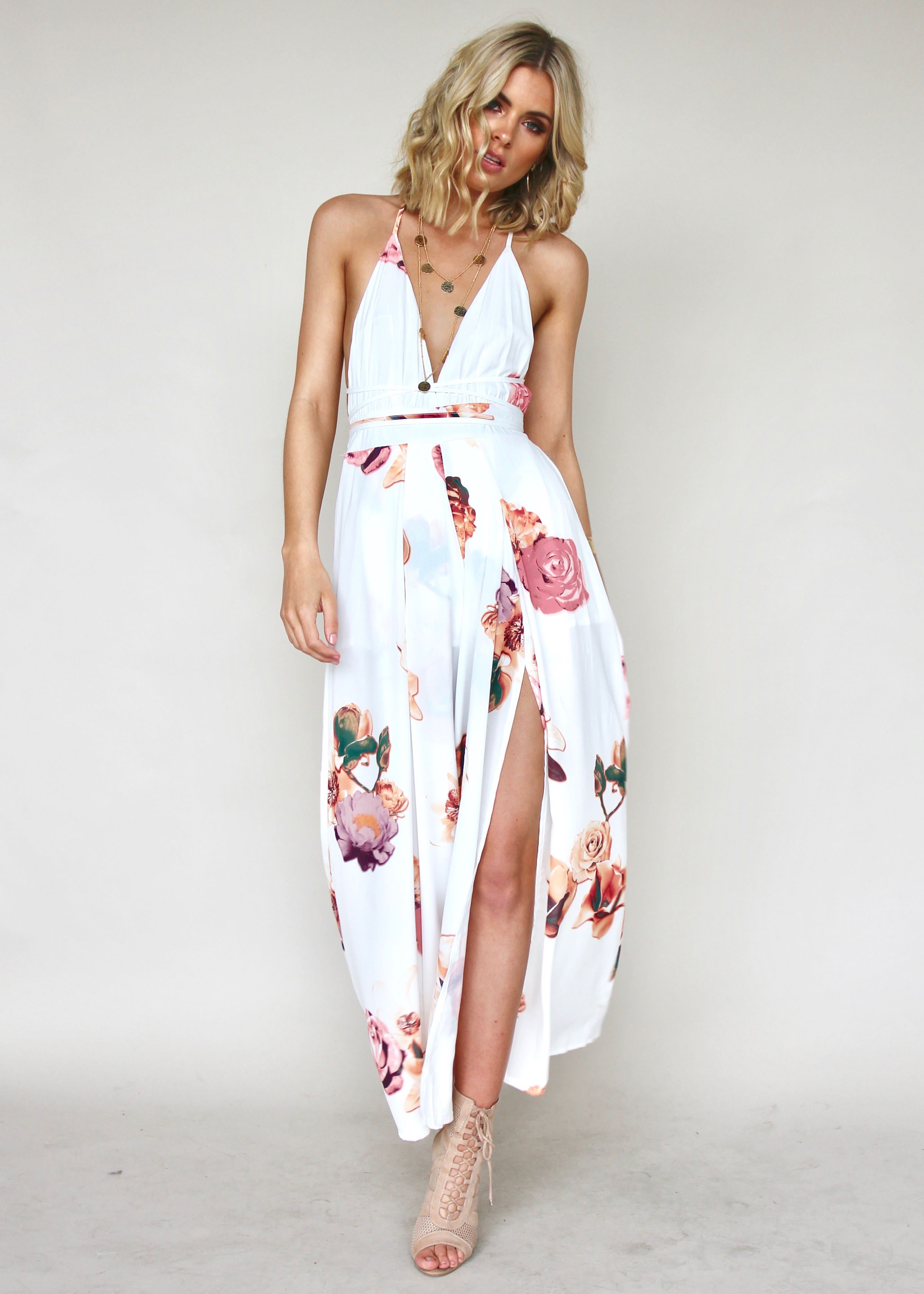 Lost In The Sun Pantsuit - Roses