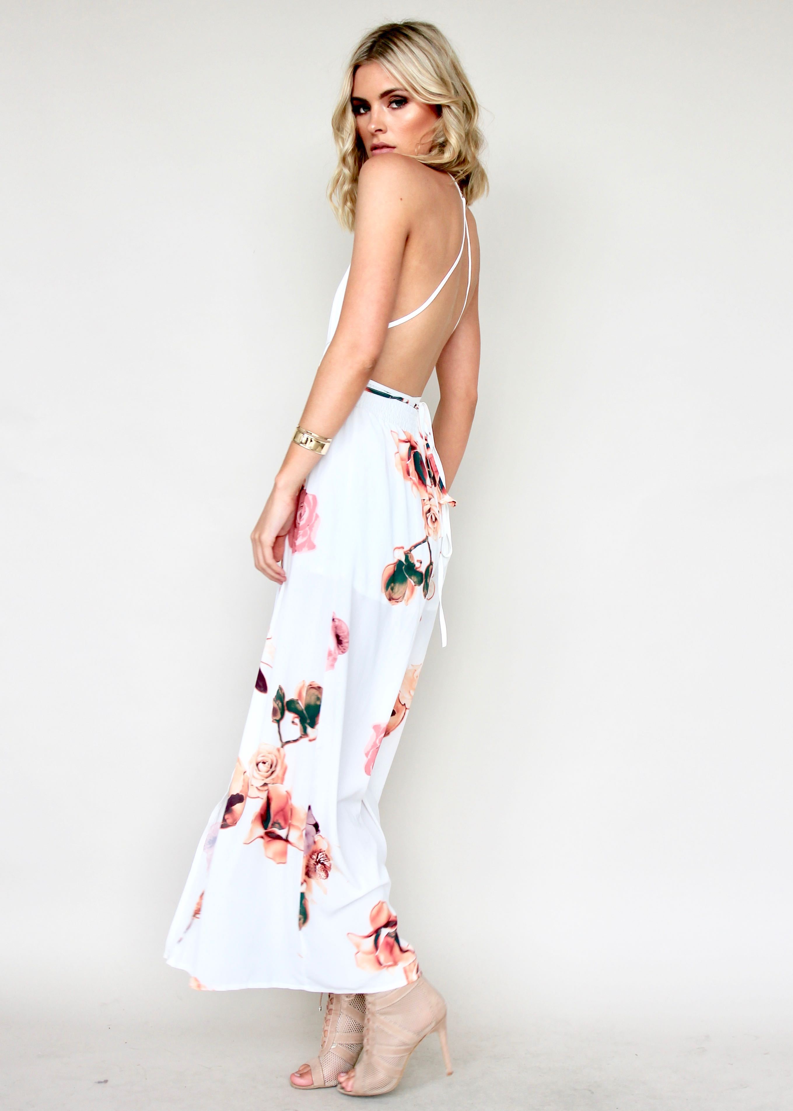 Lost In The Sun Pantsuit - Roses