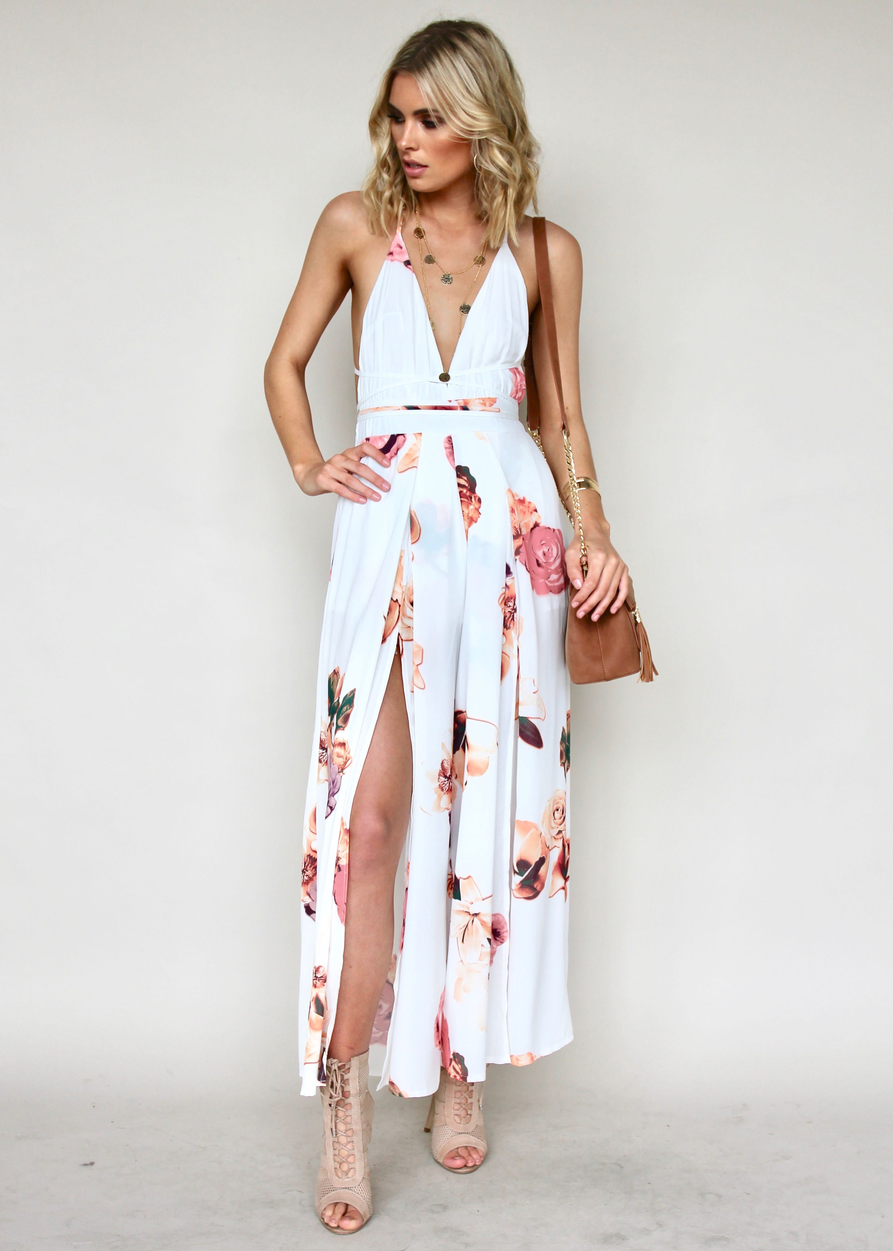 Lost In The Sun Pantsuit - Roses