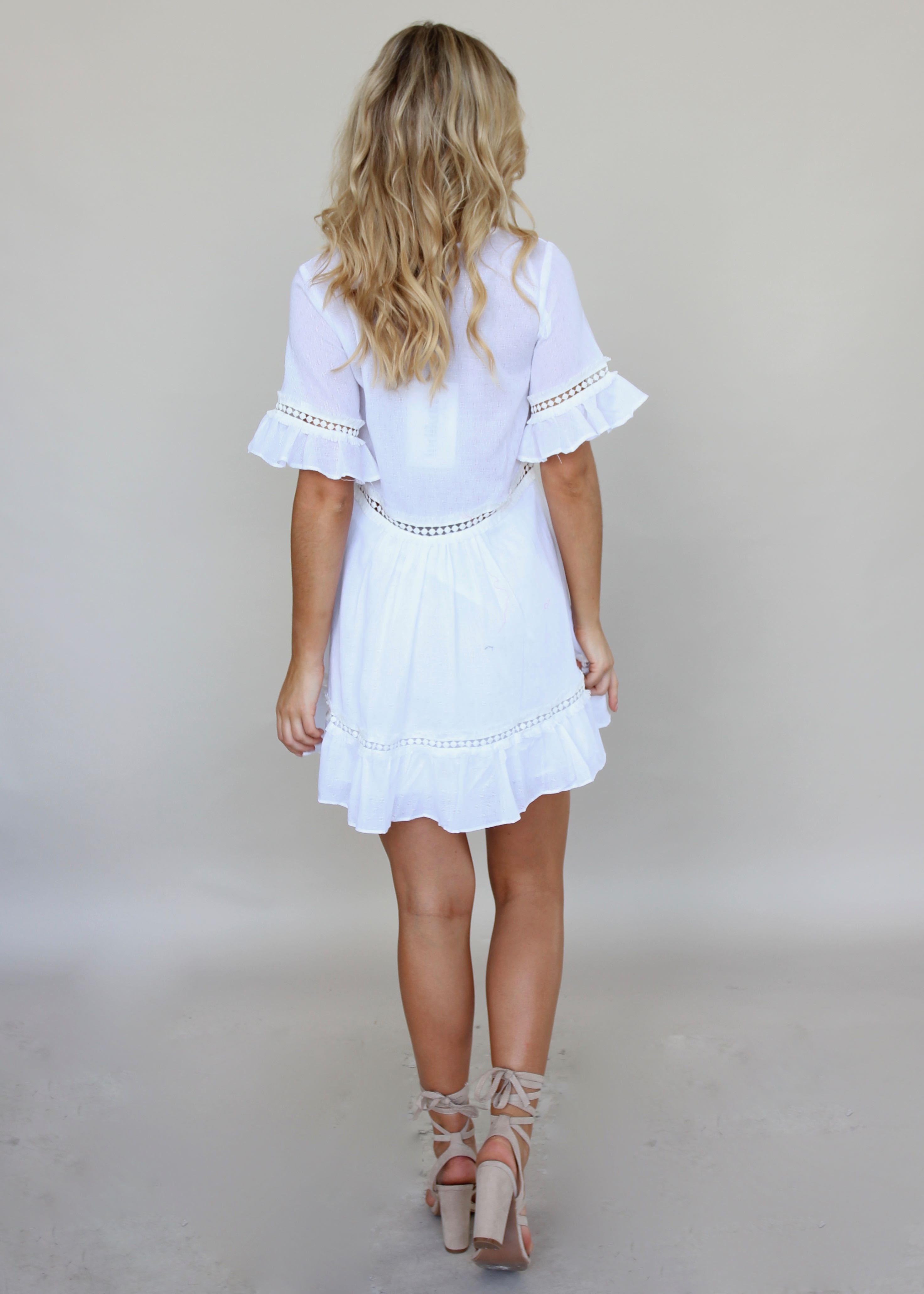 Jordan Swing Dress - White