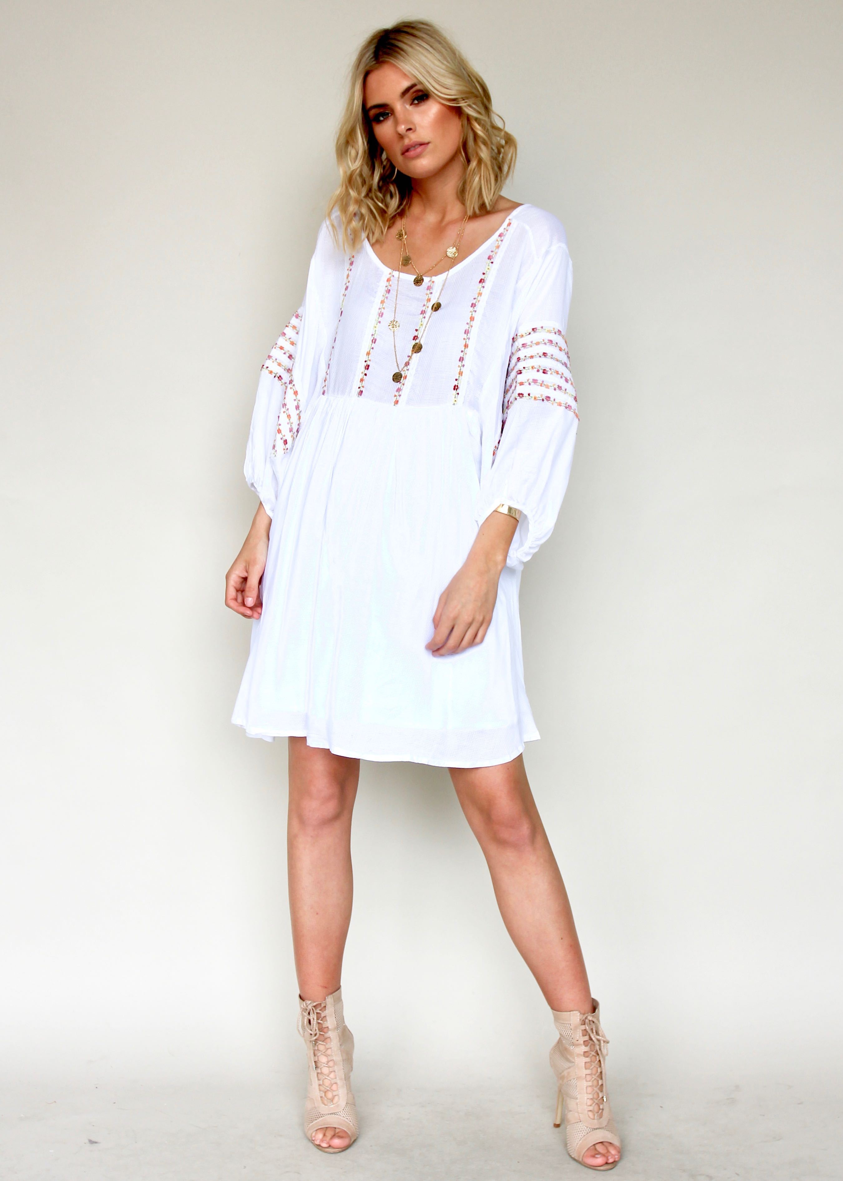 Long Island Dress - White