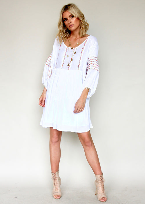 Long Island Dress - White