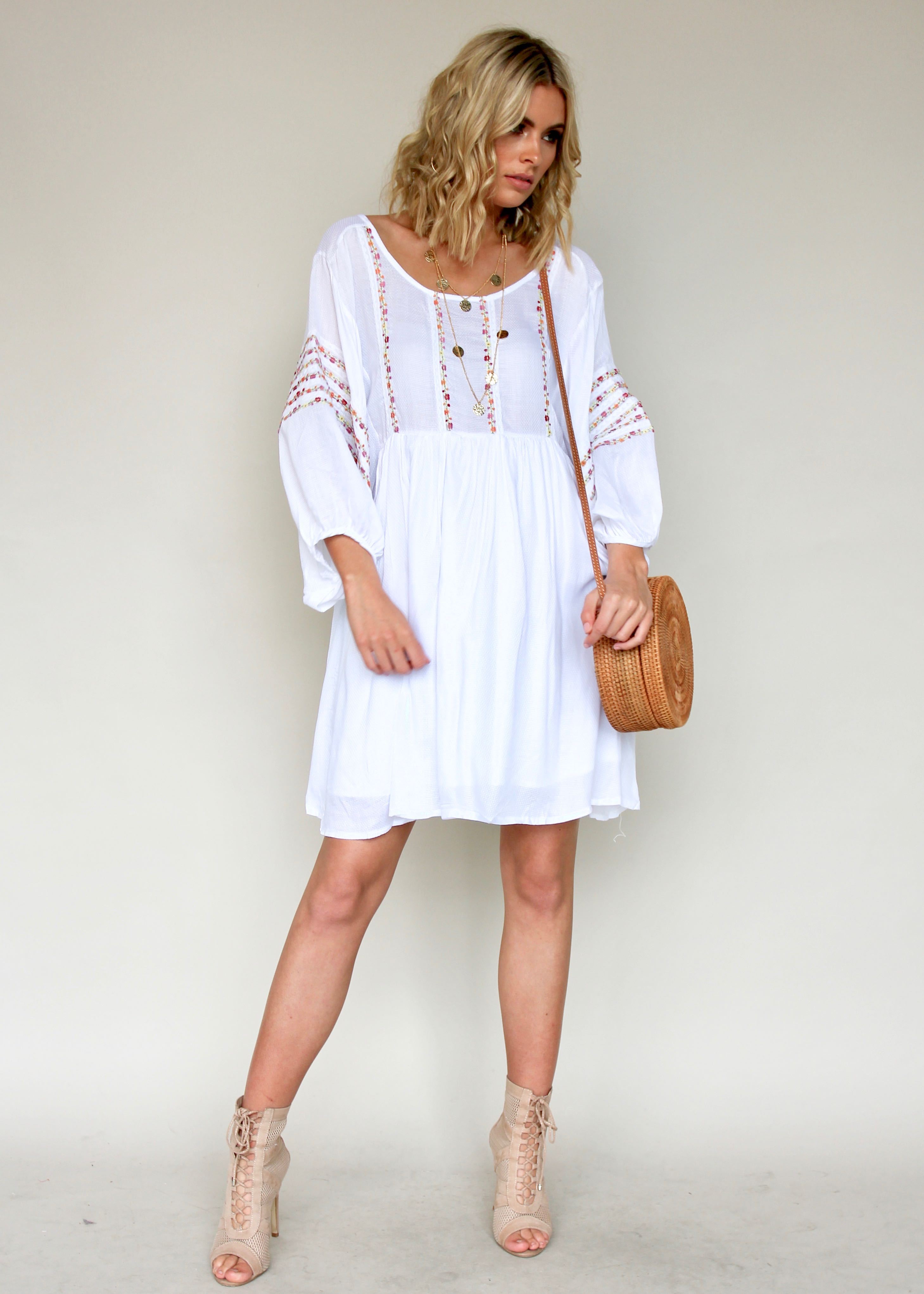 Long Island Dress - White