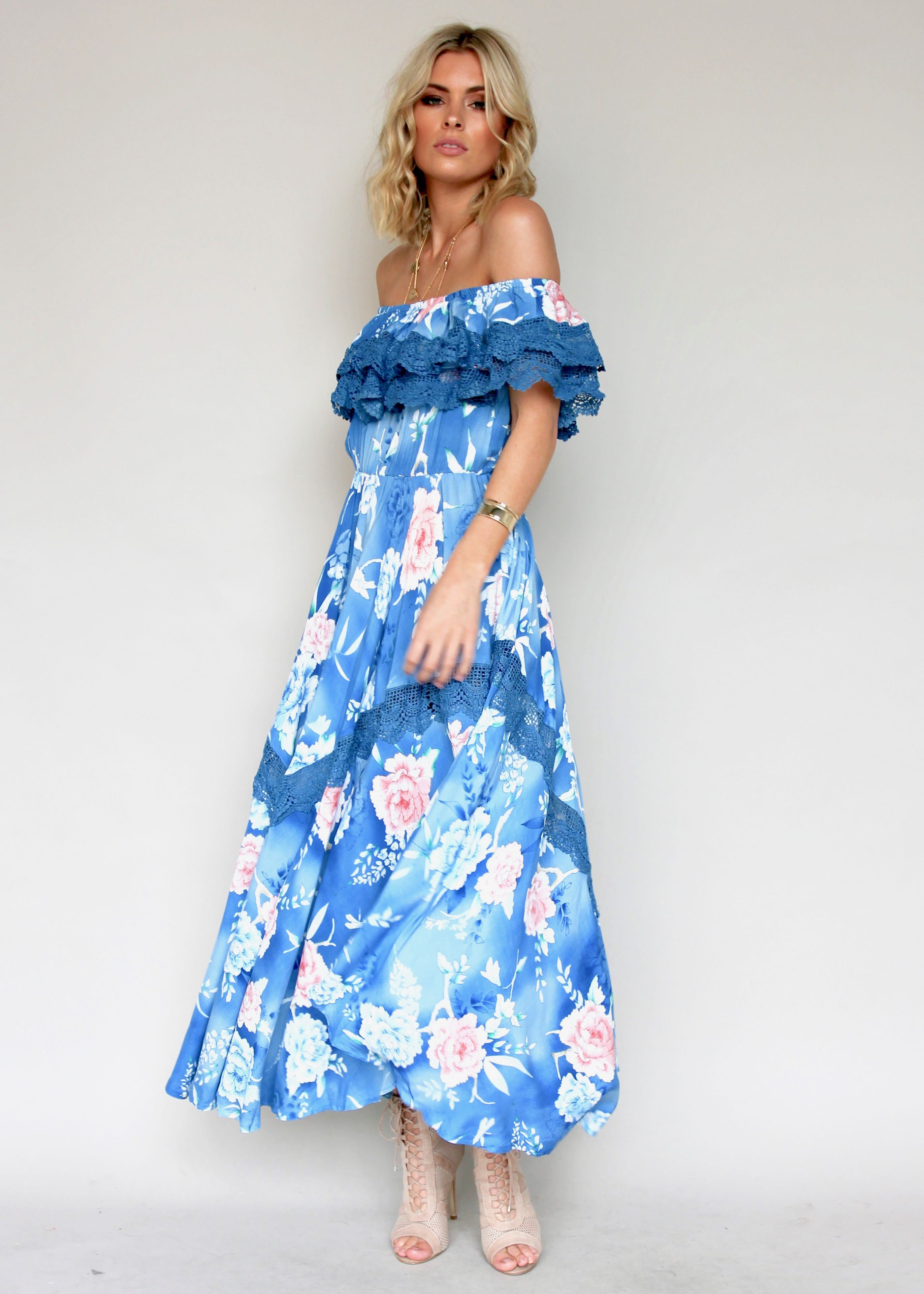 Positano Off Shoulder Maxi - Ana Santorina