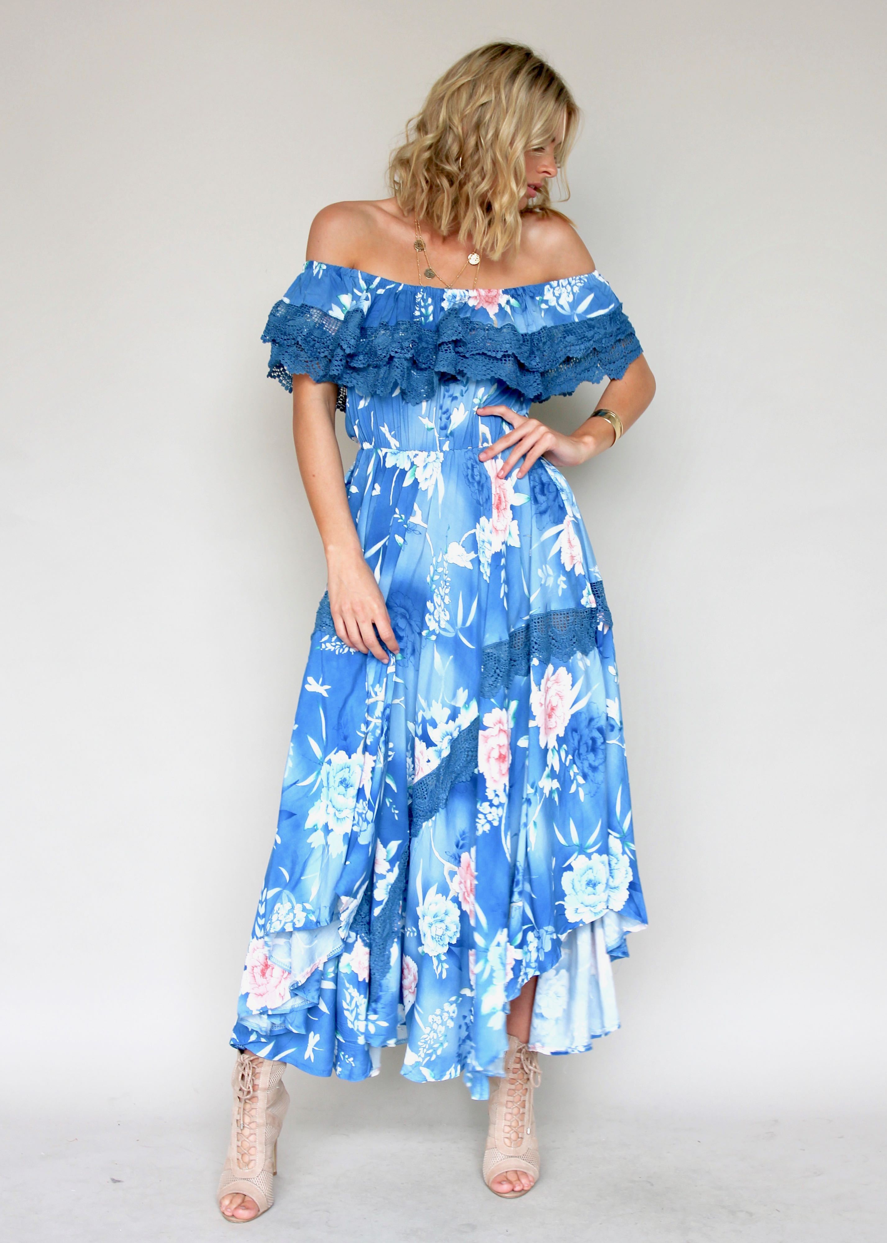 Positano Off Shoulder Maxi - Ana Santorina