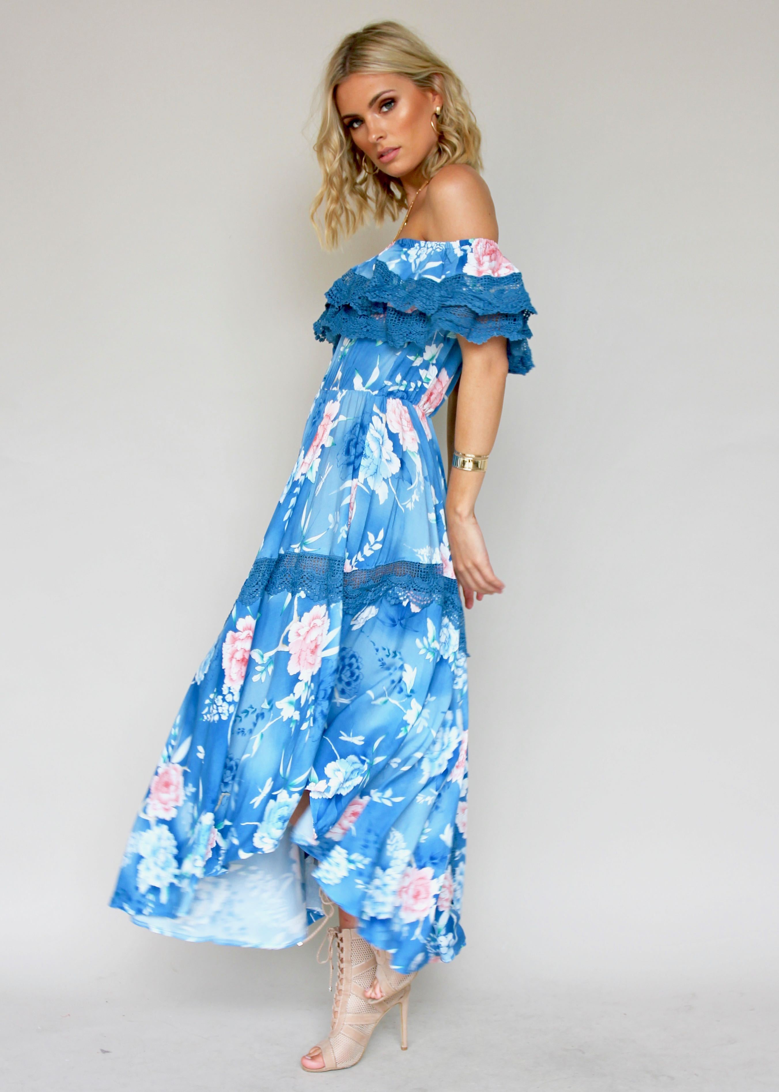 Positano Off Shoulder Maxi - Ana Santorina