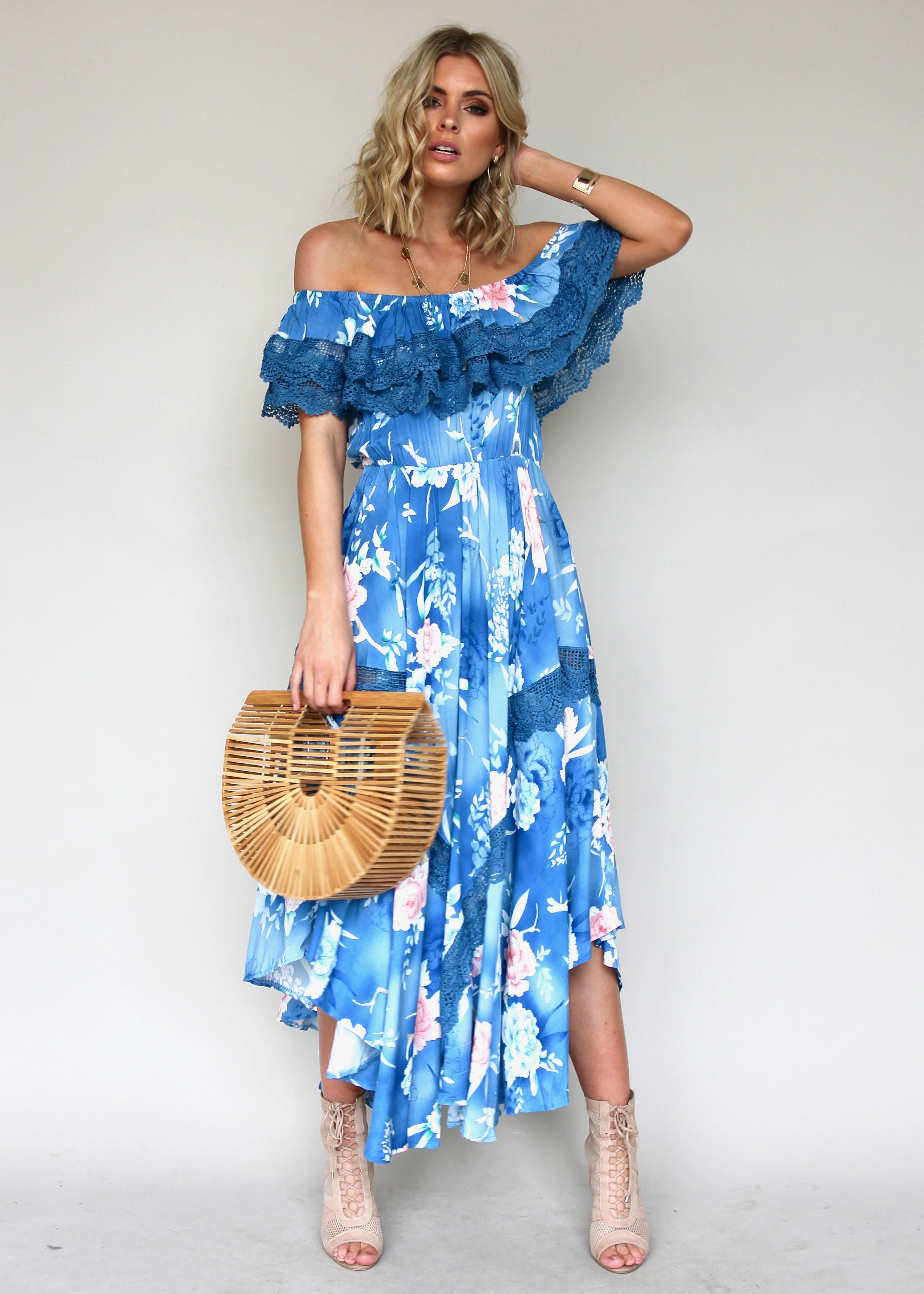 Positano Off Shoulder Maxi - Ana Santorina