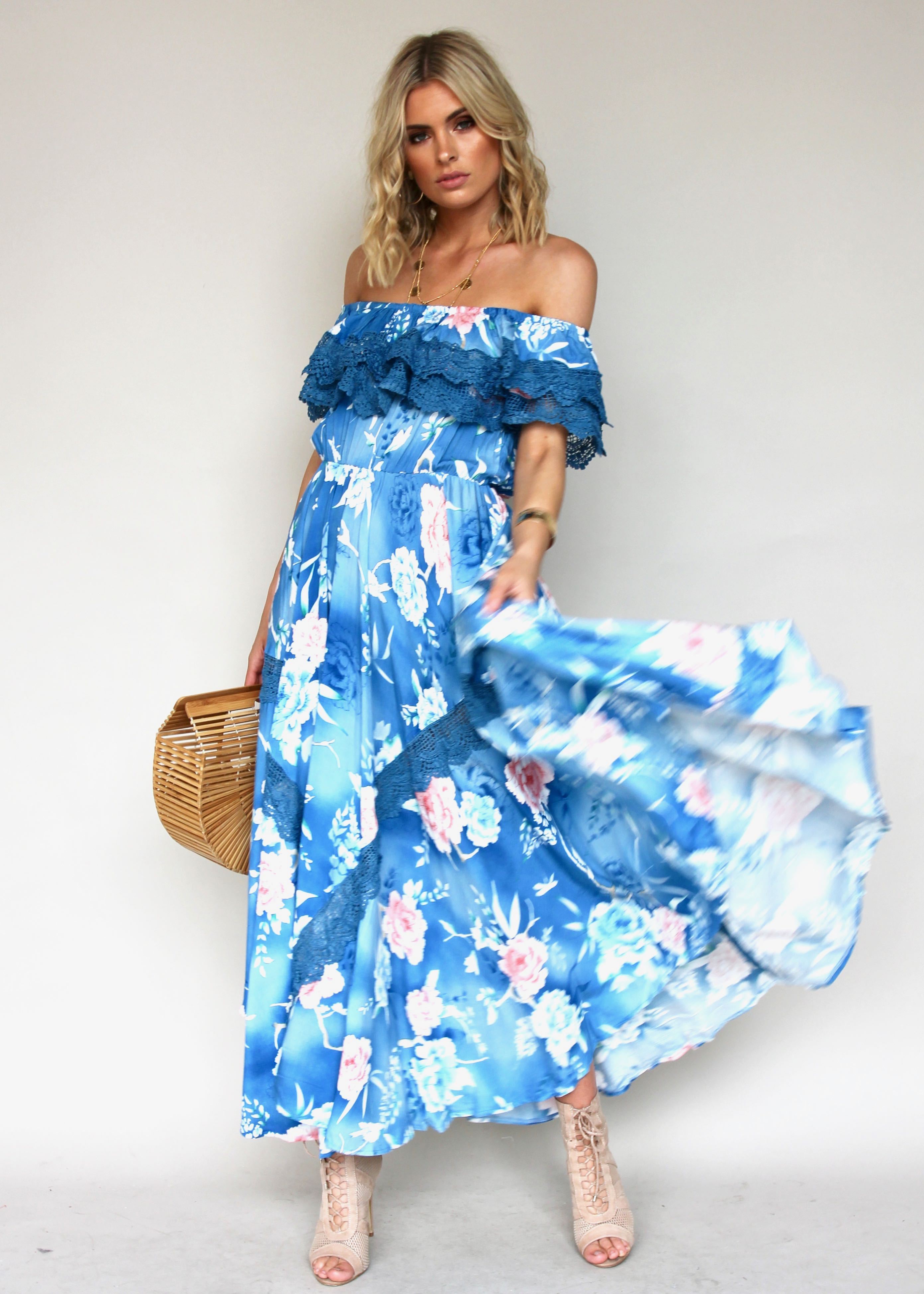 Positano Off Shoulder Maxi - Ana Santorina