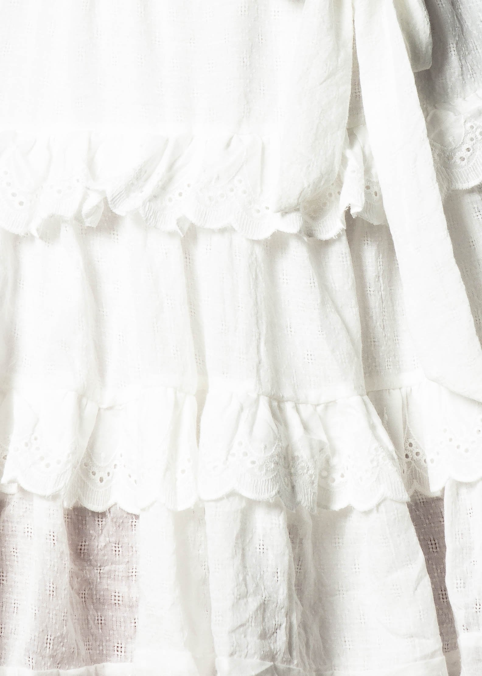 Abigail Swing Dress w/ Tie - White