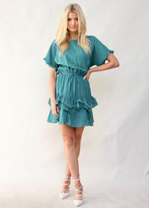 Touch of Glow Dress - Teal