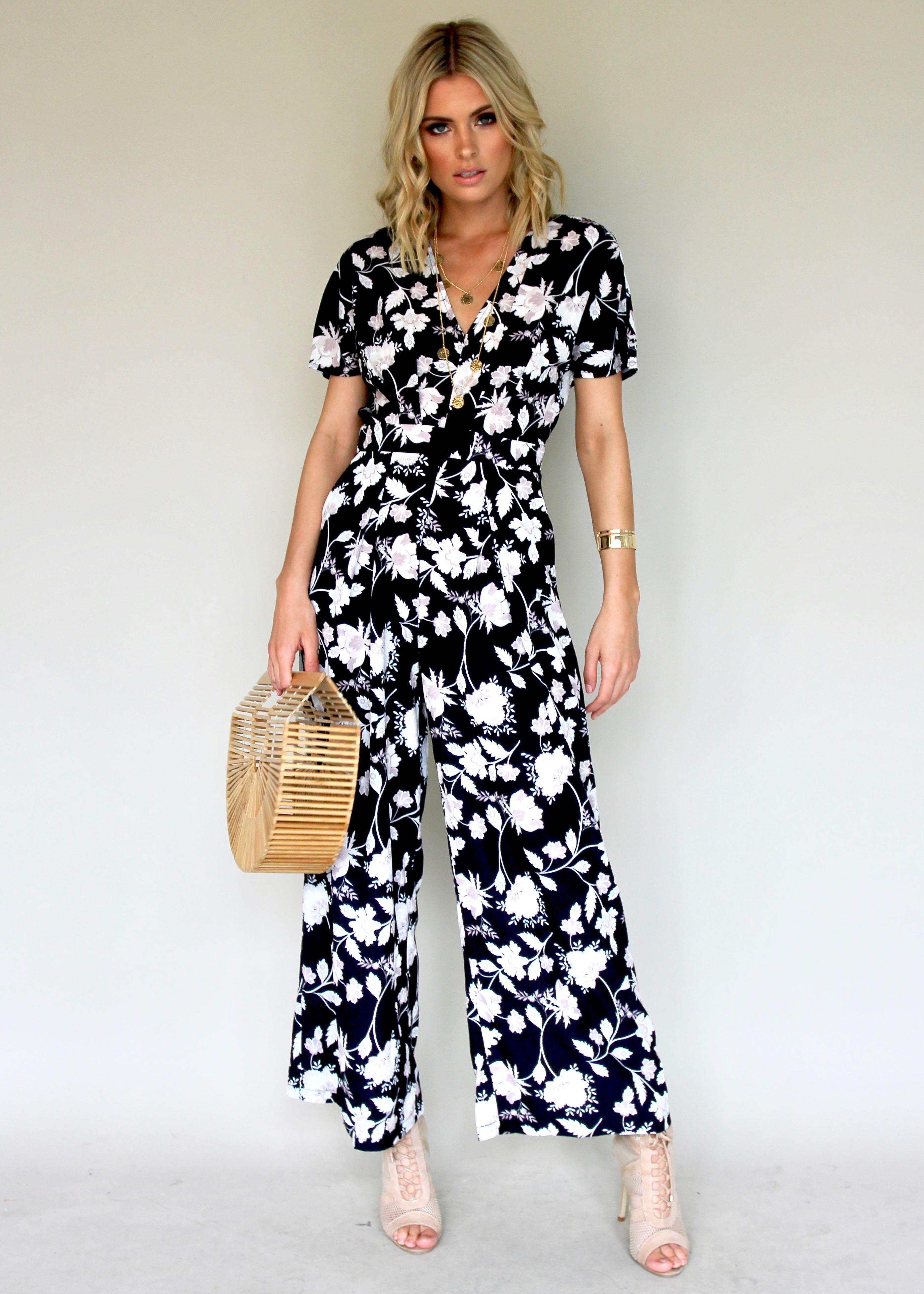 Vintage Dreams Pantsuit - Gypsy Black
