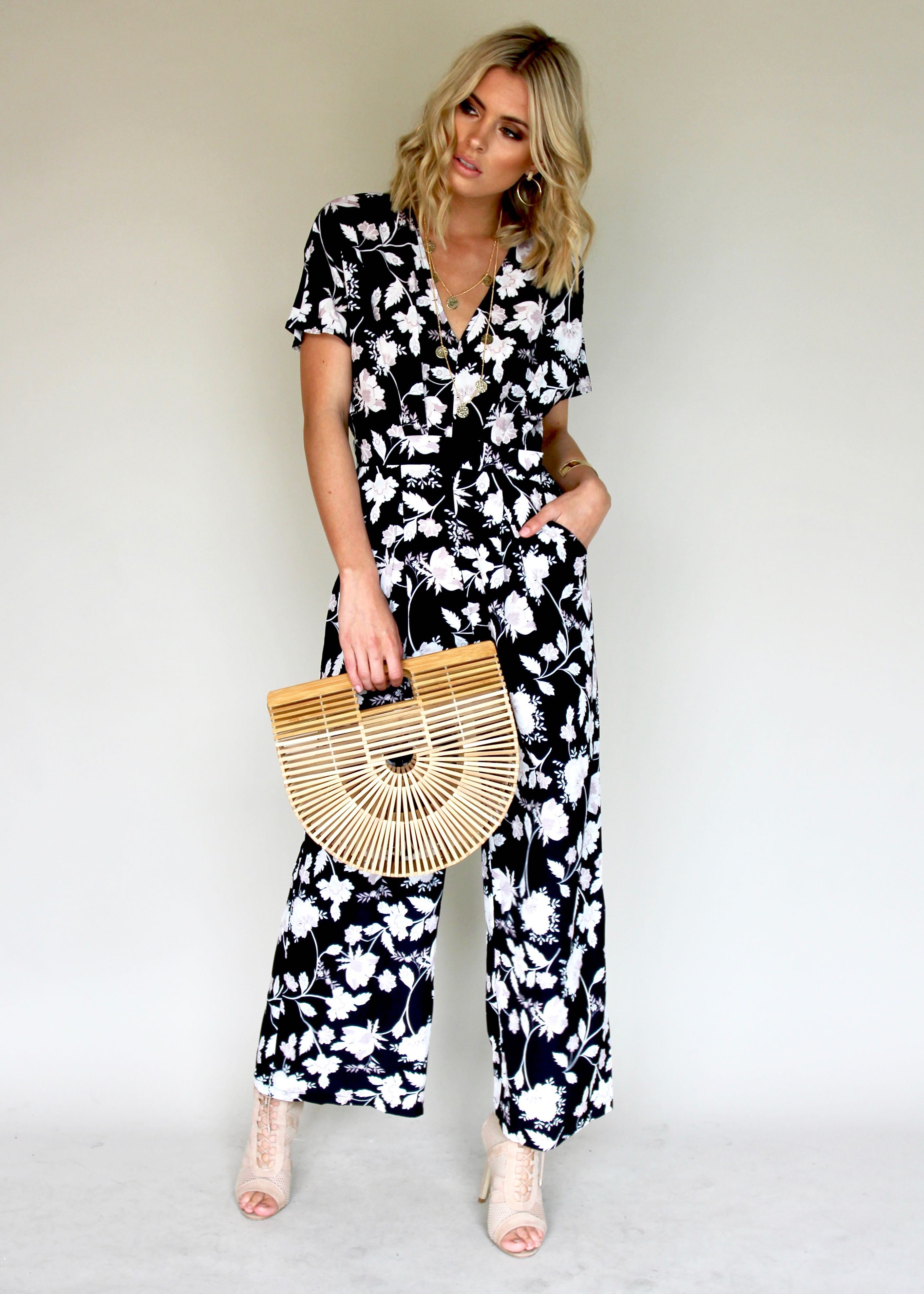 Vintage Dreams Pantsuit - Gypsy Black
