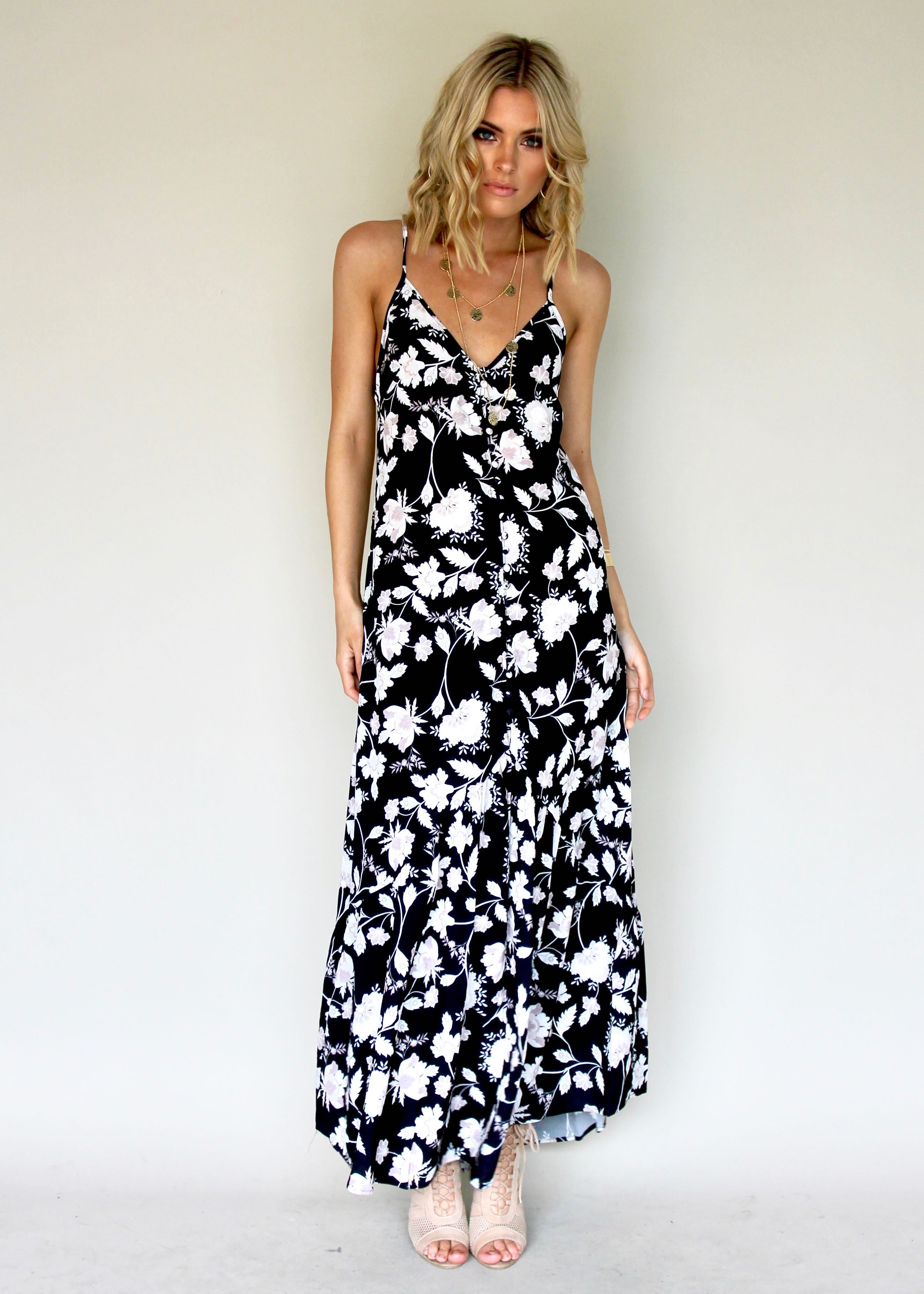 Deep Down Maxi Dress - Gypsy Black