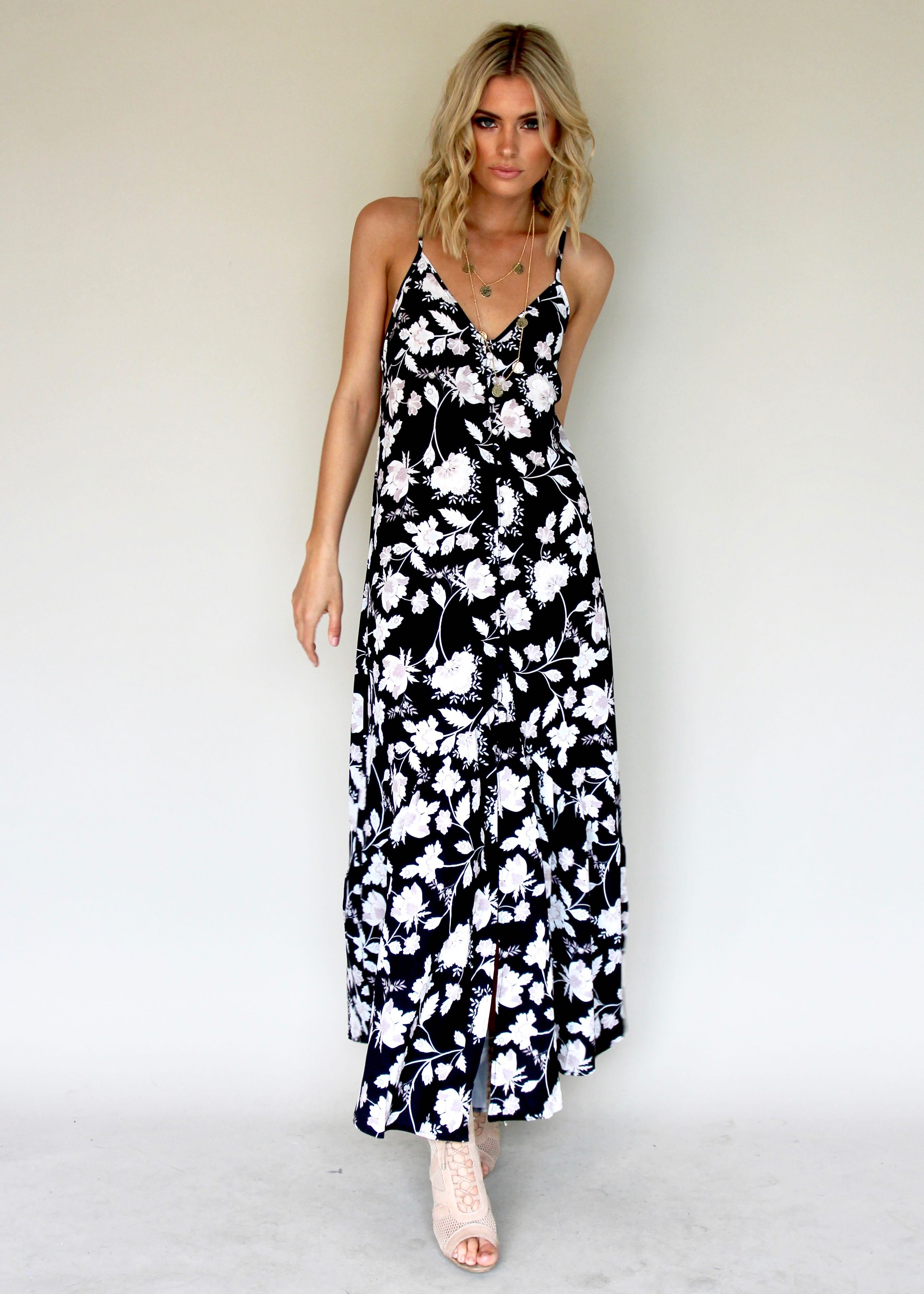 Deep Down Maxi Dress - Gypsy Black