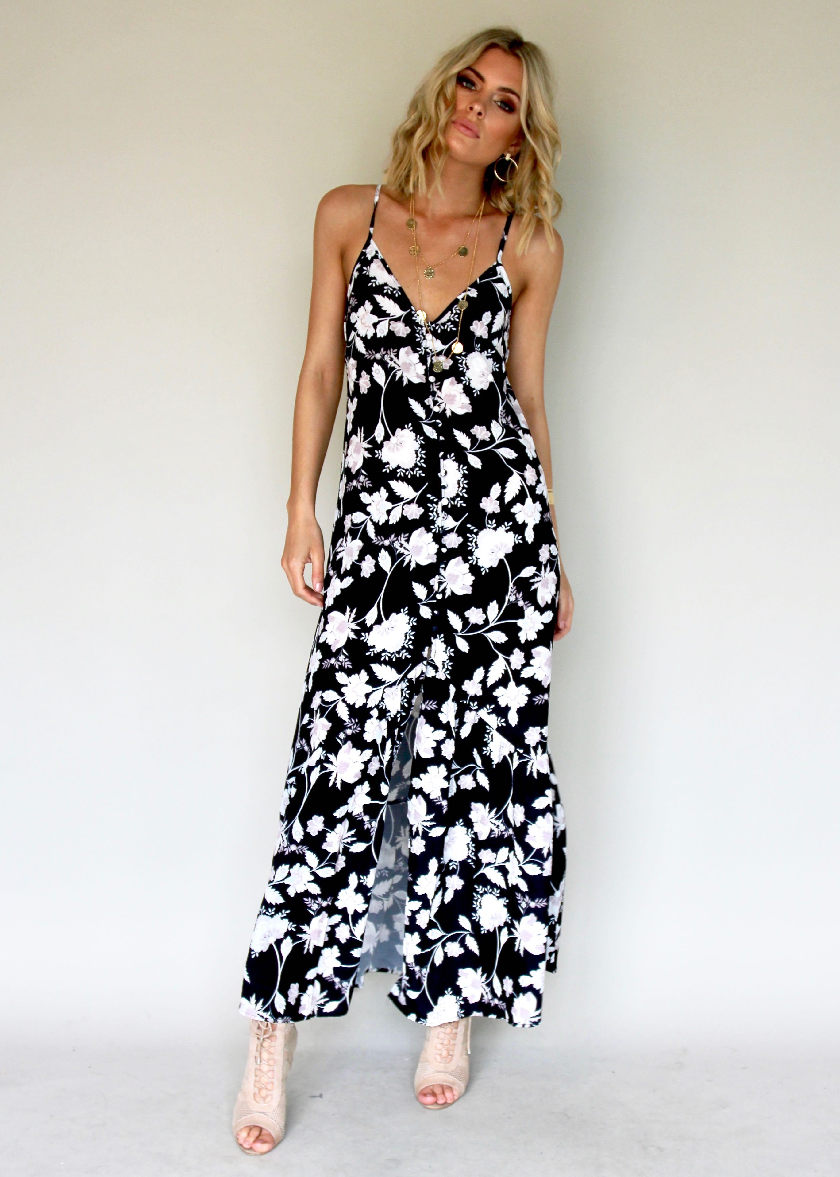 Deep Down Maxi Dress - Gypsy Black