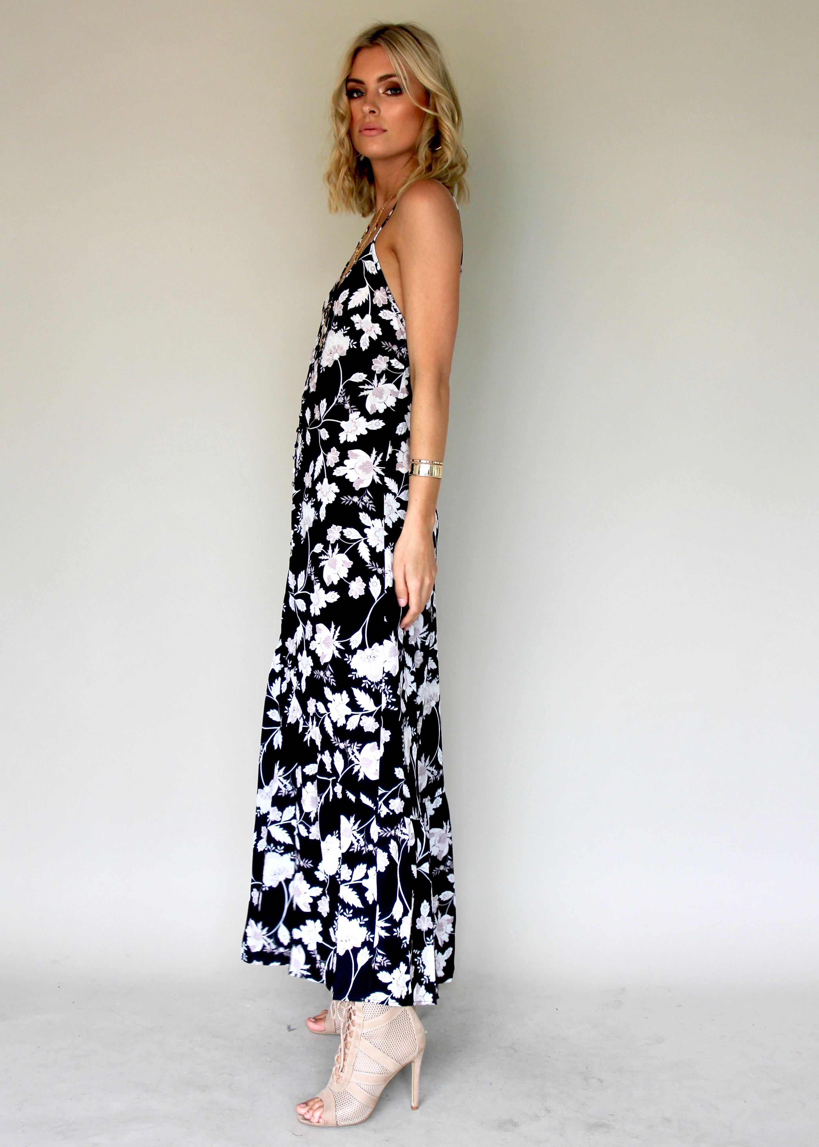 Deep Down Maxi Dress - Gypsy Black