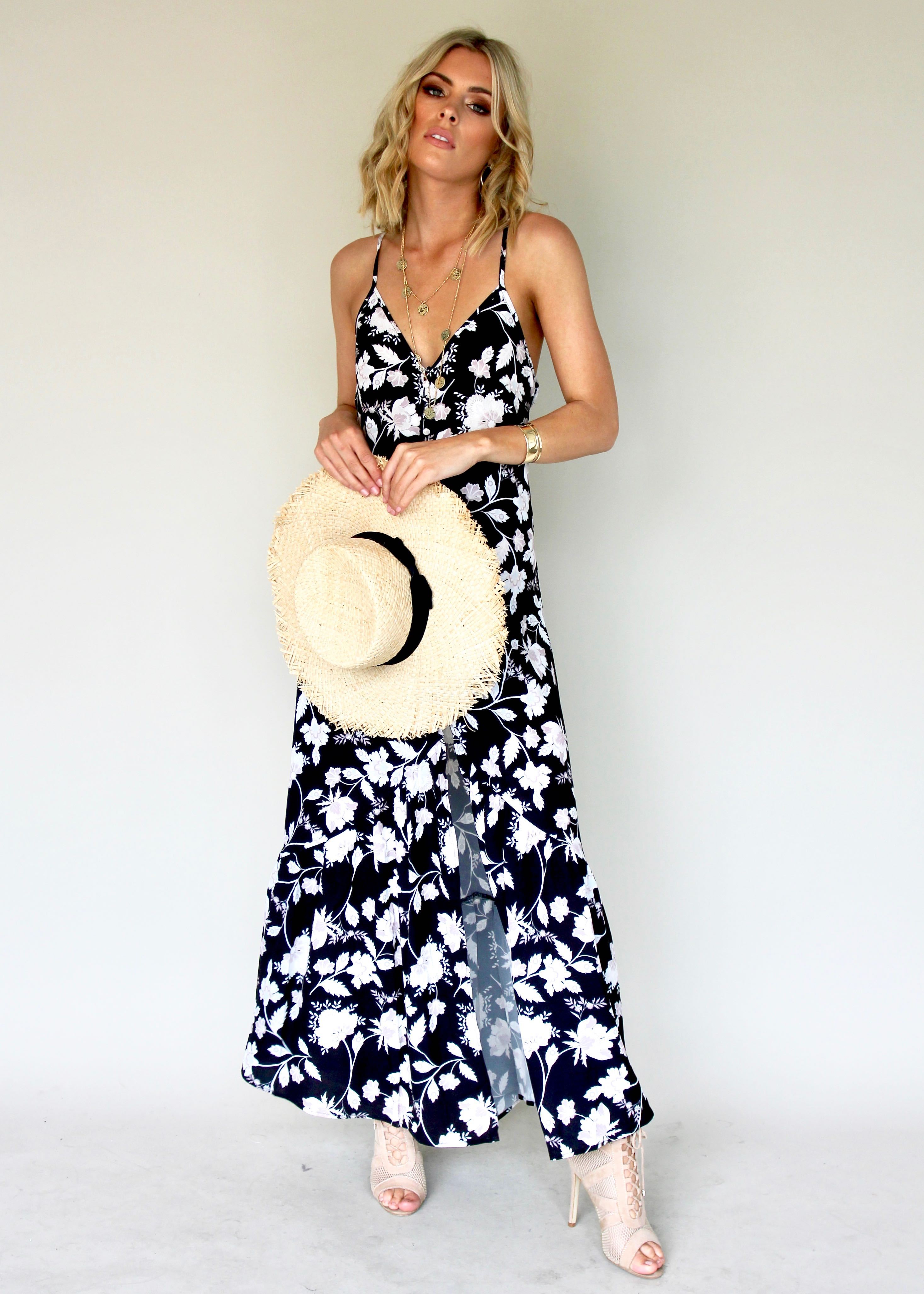 Deep Down Maxi Dress - Gypsy Black