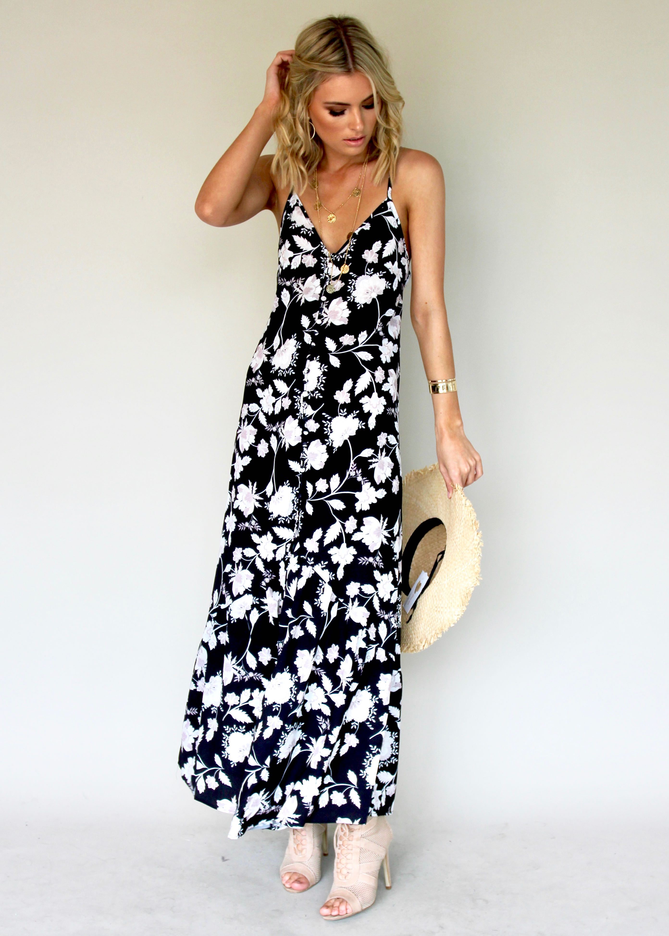 Deep Down Maxi Dress - Gypsy Black