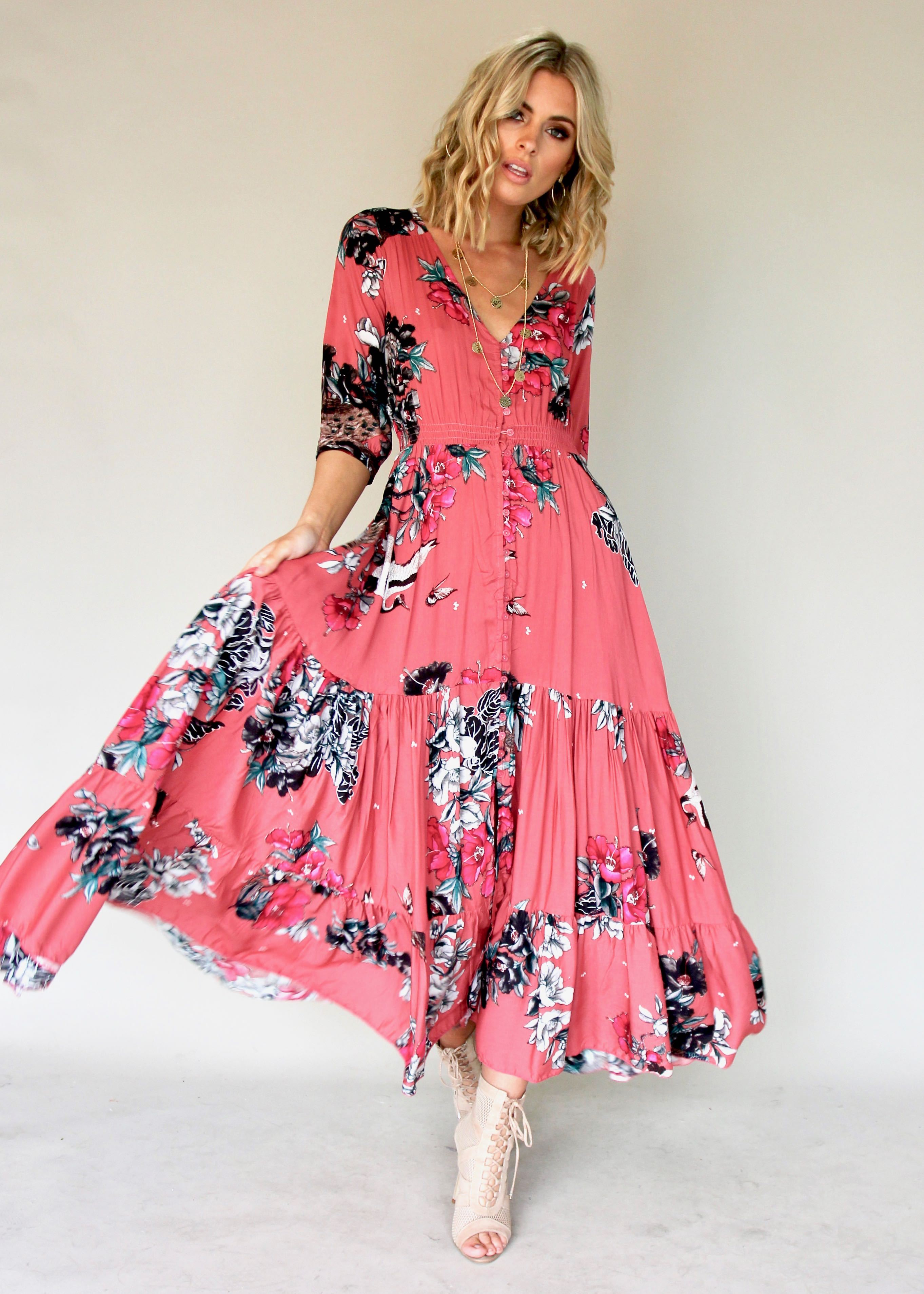Harper Dress - Rose Dreams