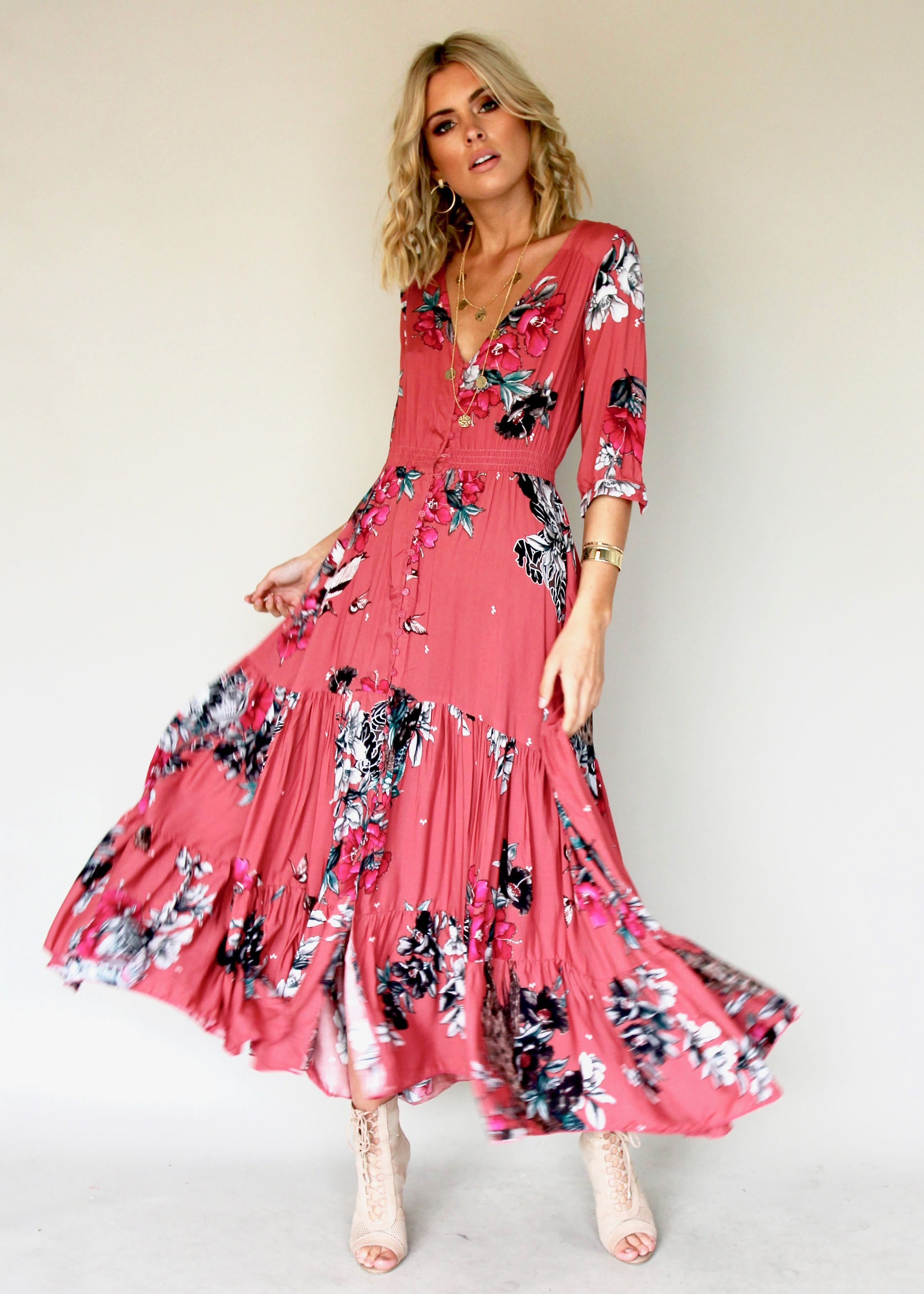 Harper Dress - Rose Dreams