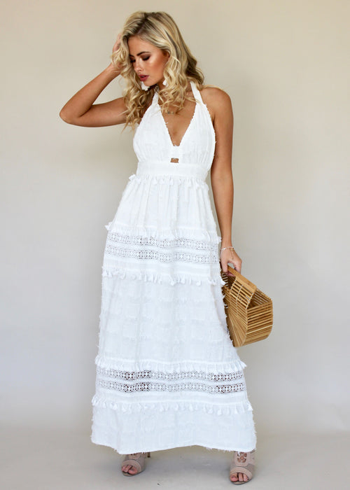 Lost Heaven Maxi Dress - White