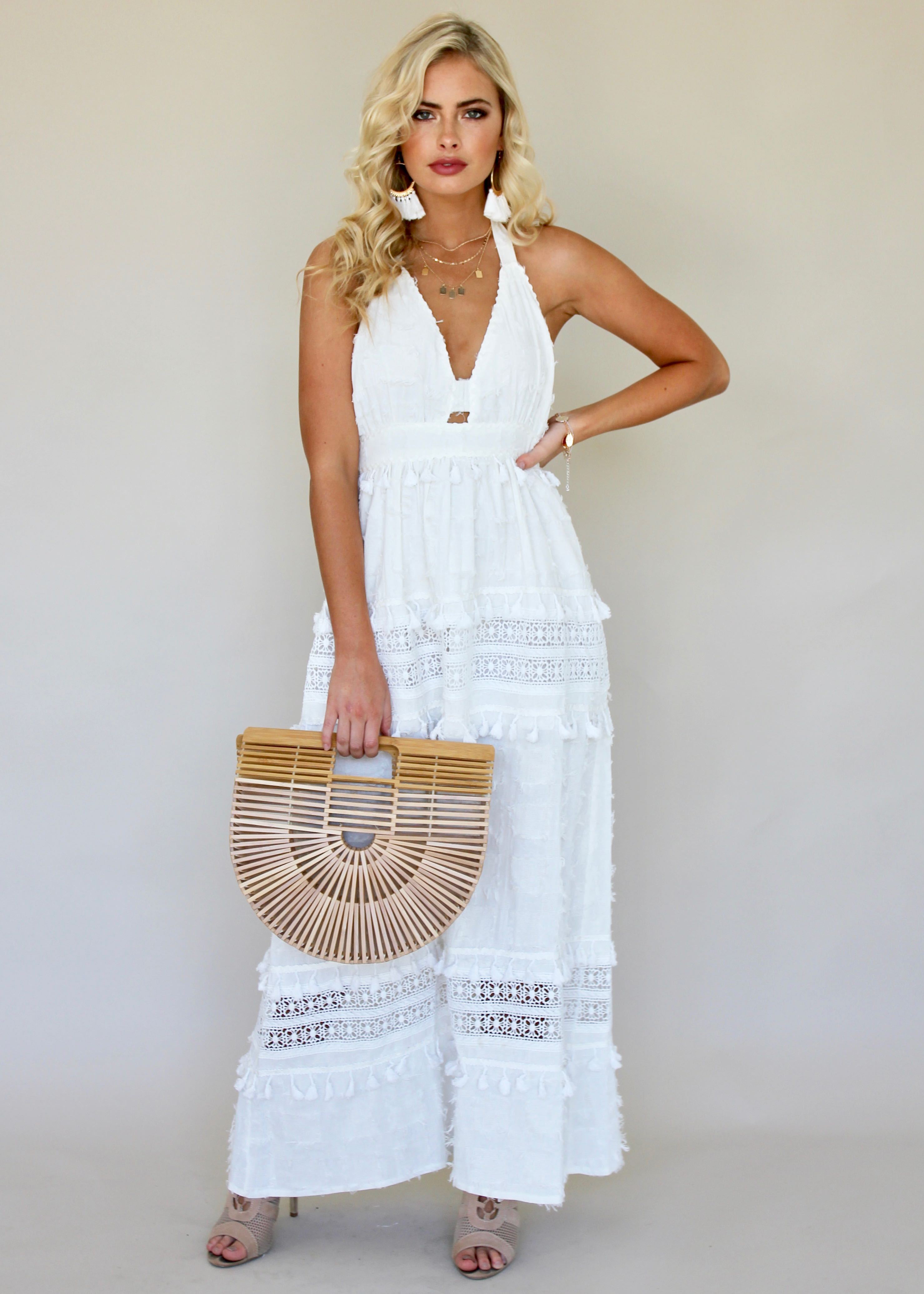 Lost Heaven Maxi Dress - White