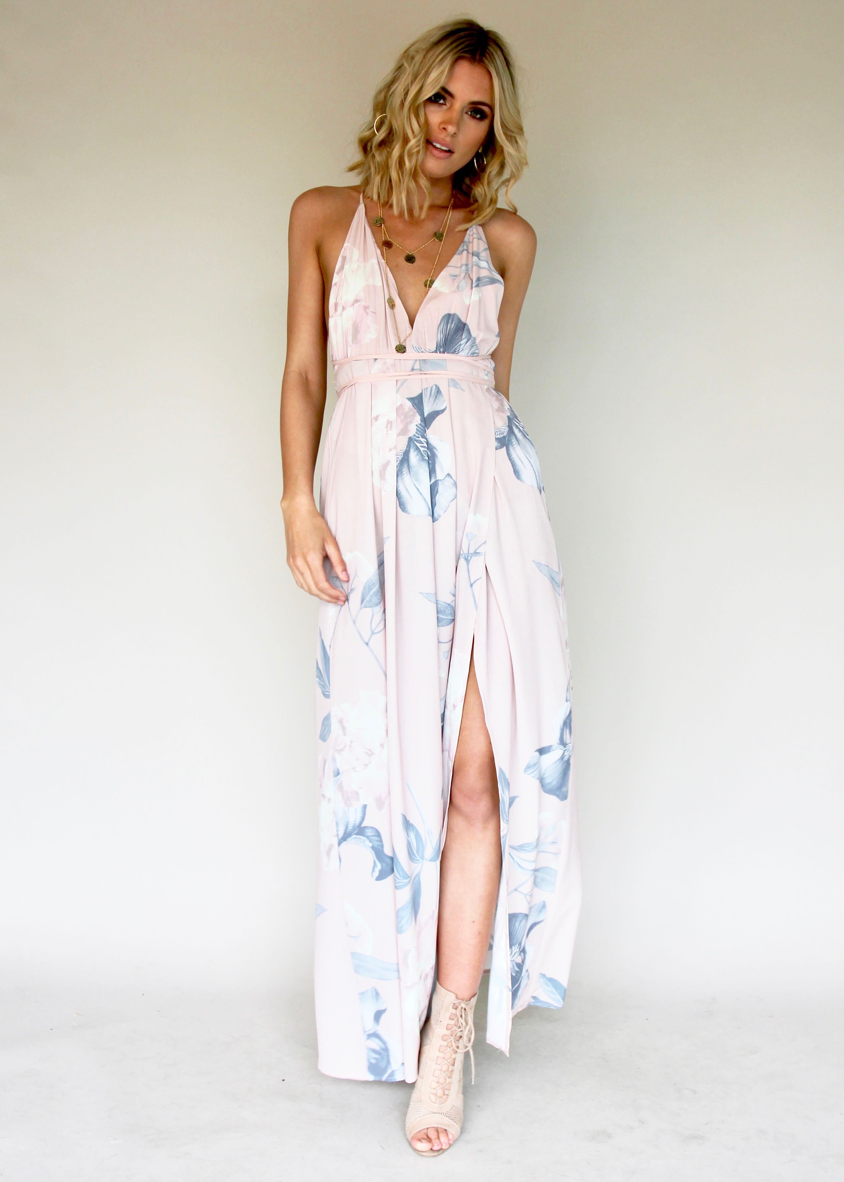 Karmen Halter Maxi Dress - Blossom