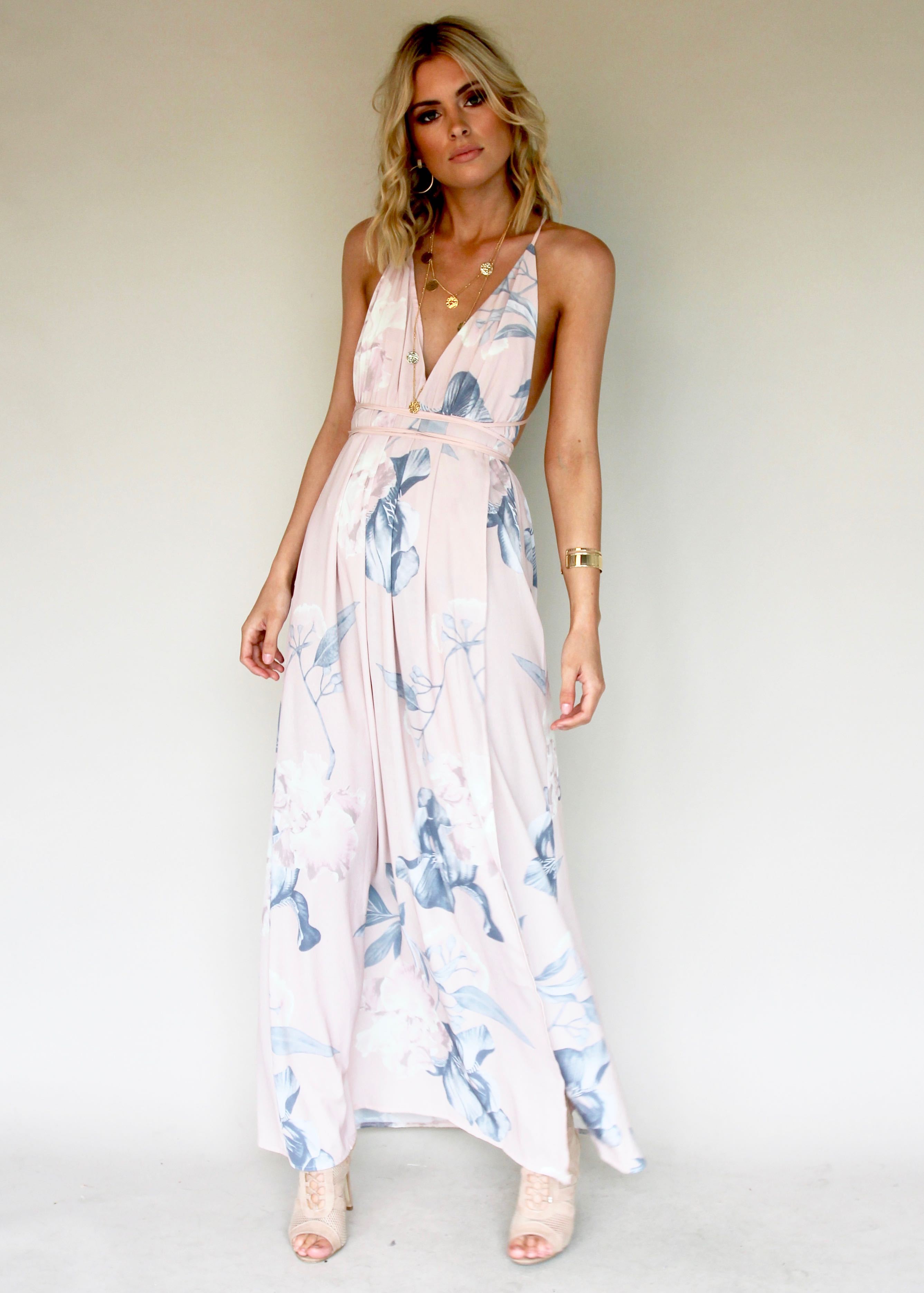 Karmen Halter Maxi Dress - Blossom