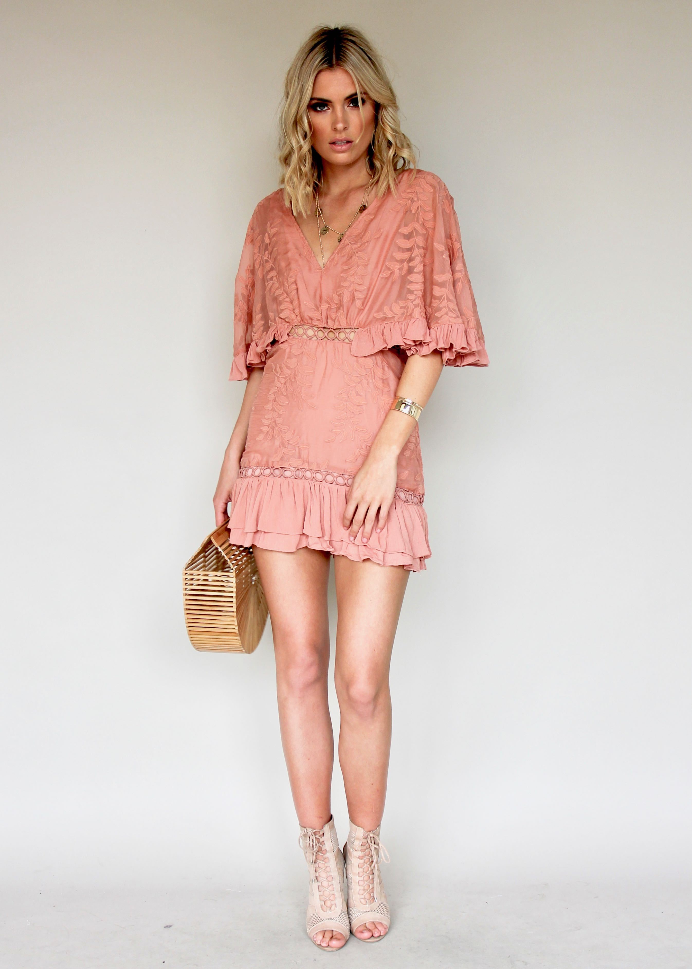 Brittany Swing Dress - Rose