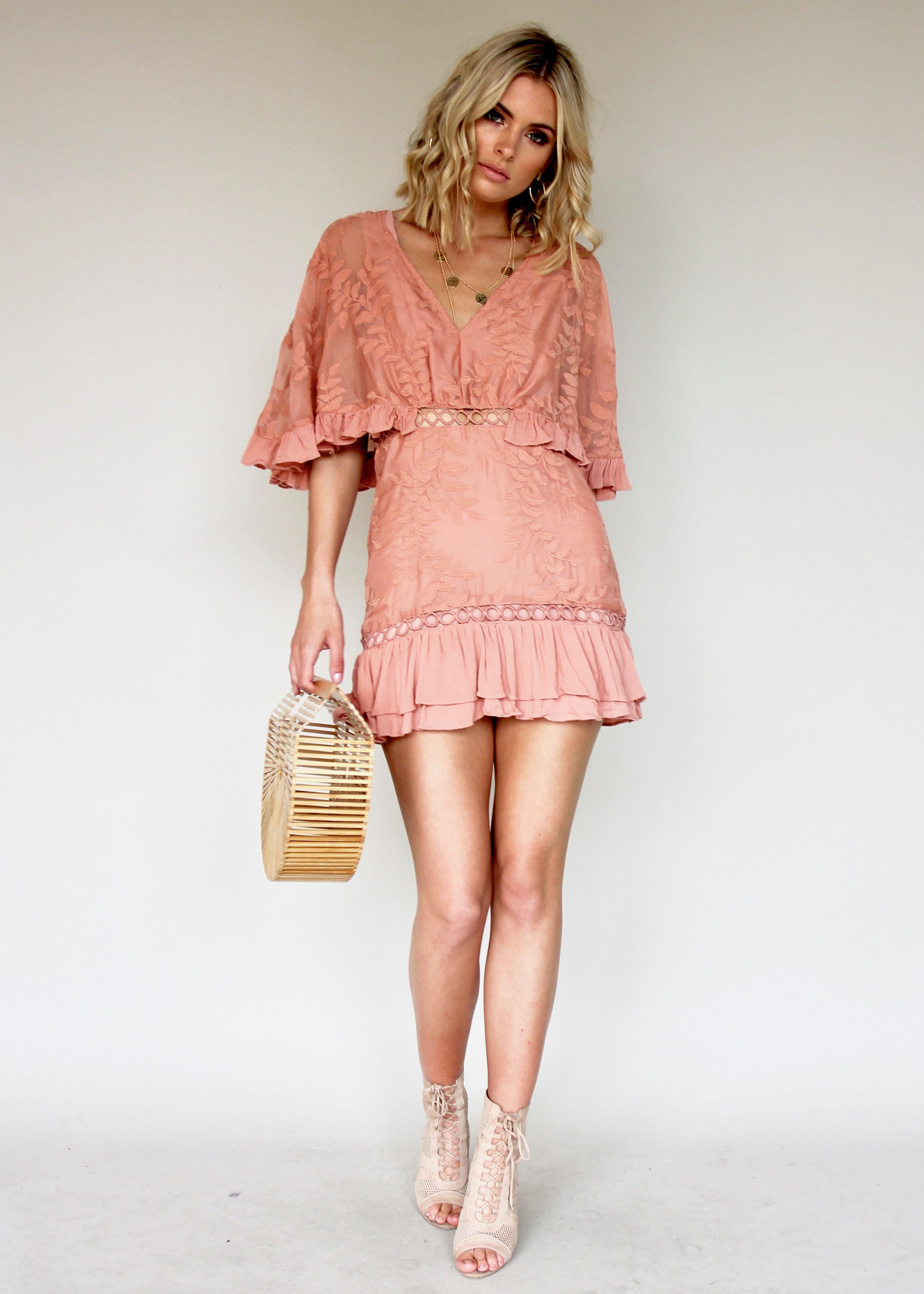 Brittany Swing Dress - Rose