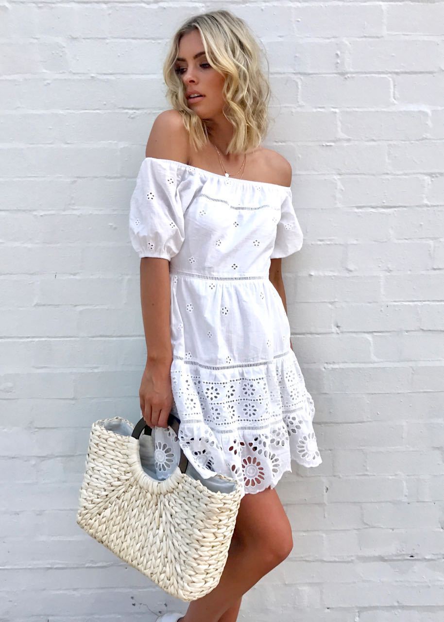 Bec Mini Dress - White