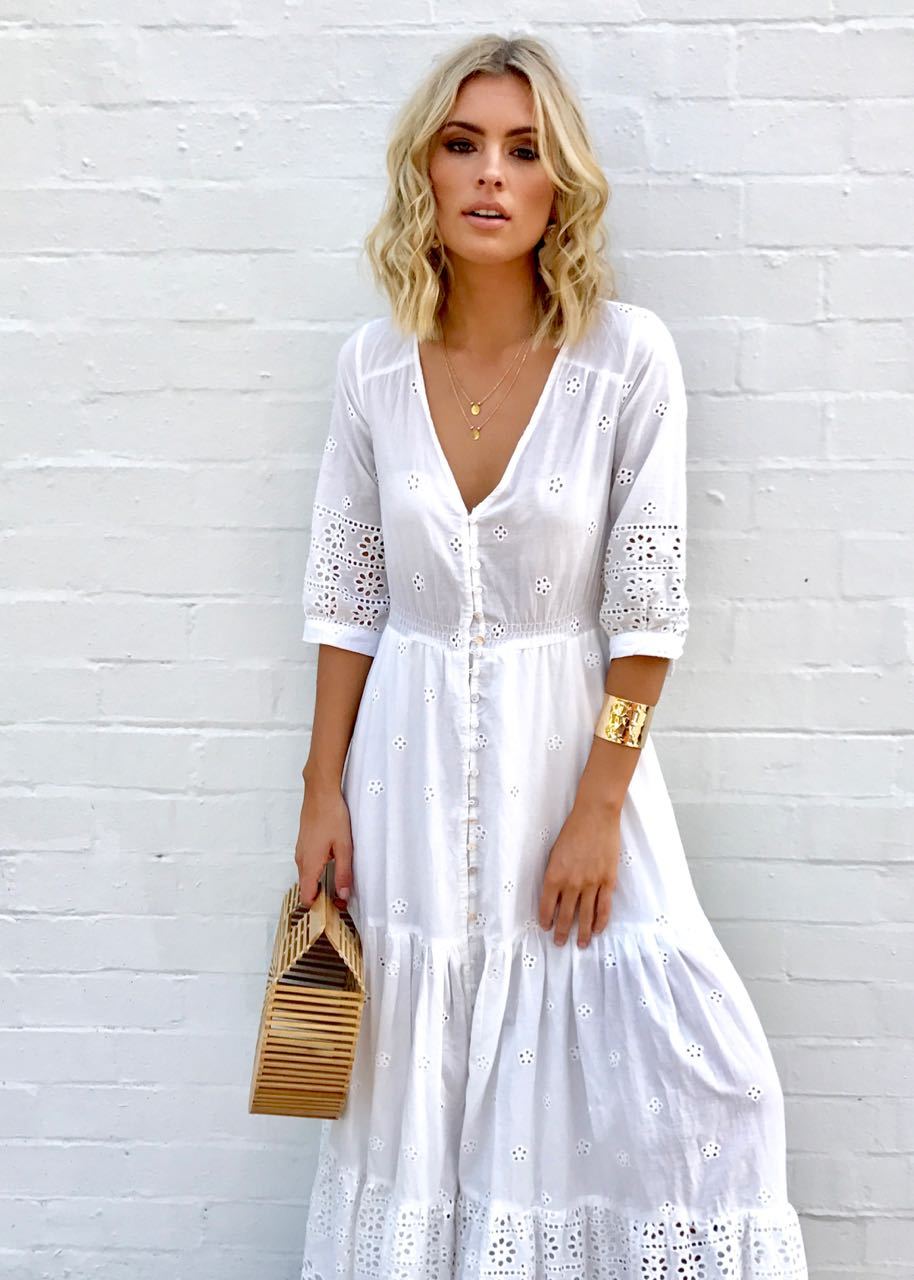 Verona Maxi Dress - White