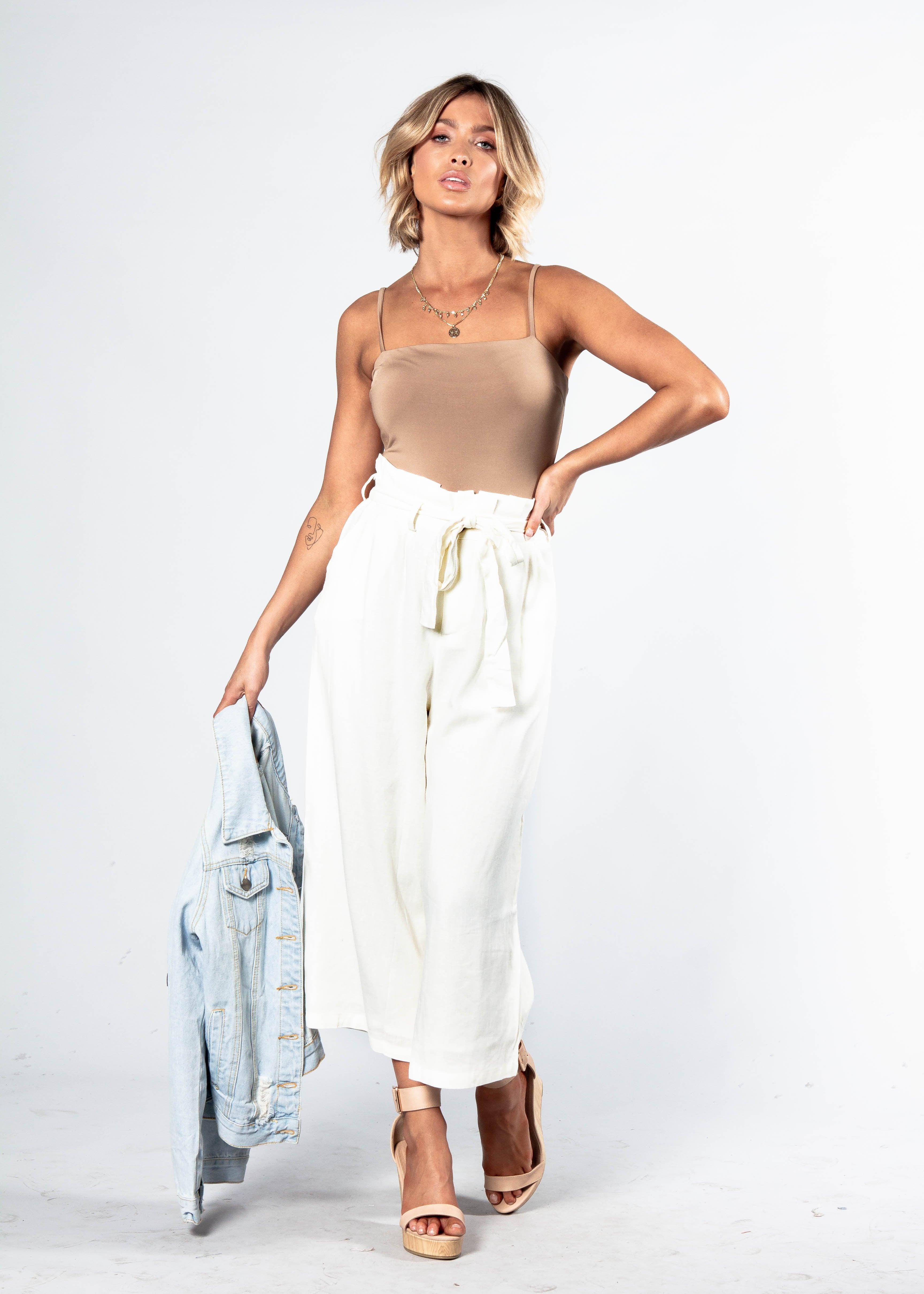 Beyond Luck Bodysuit - Stone