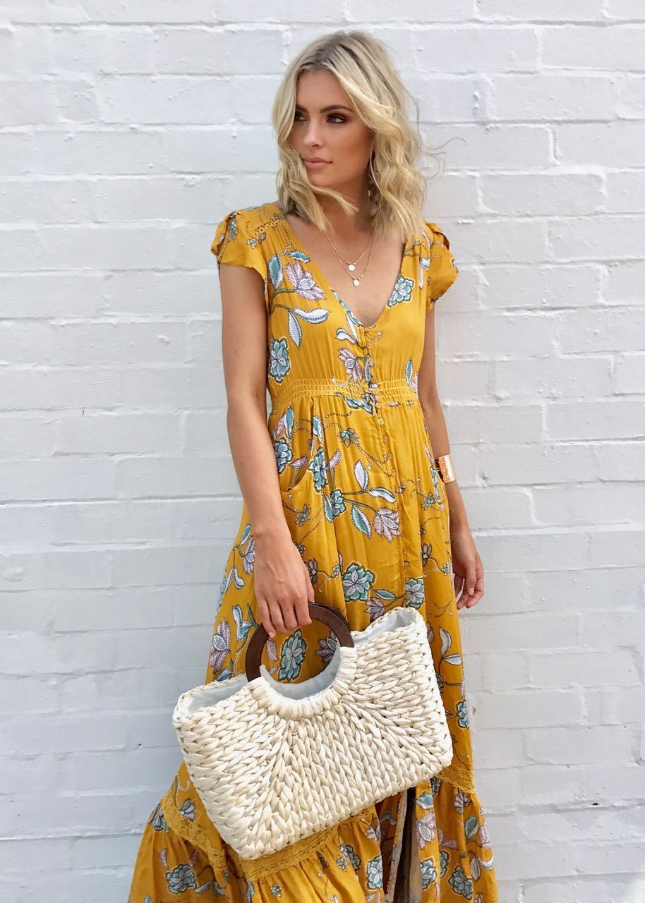 Carmen Maxi Dress - Sunny Daze