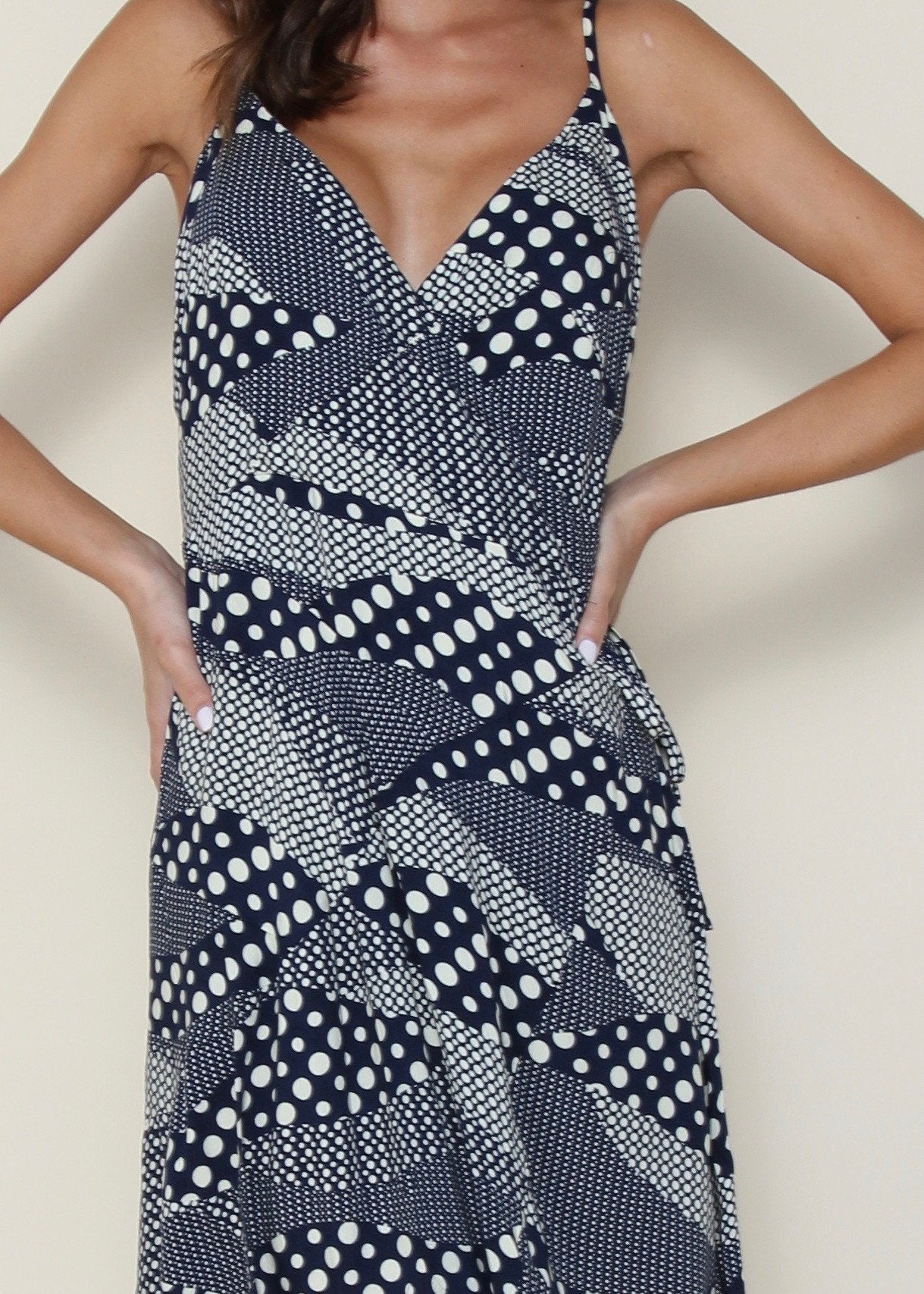 Absolute Lust Midi Dress - Navy Speckle