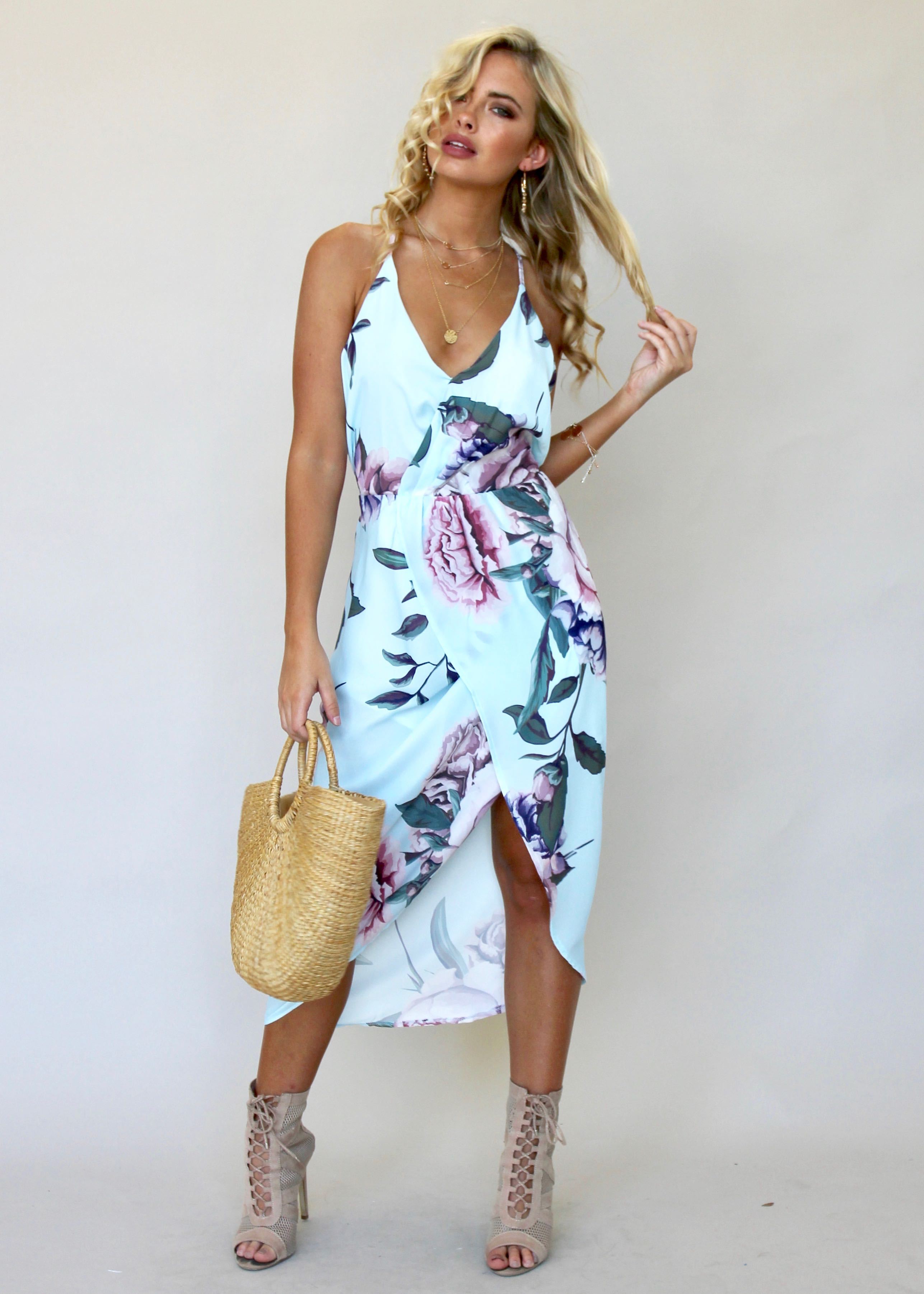 All About You Midi Dress - Tahiti