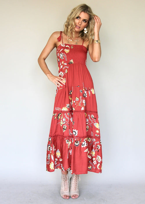 Peach Maxi Dress - Shining Bright