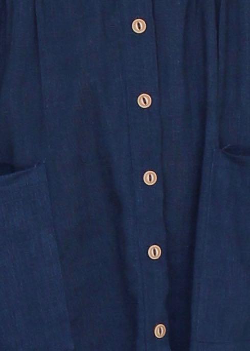 Amari Swing Midi Dress - Navy