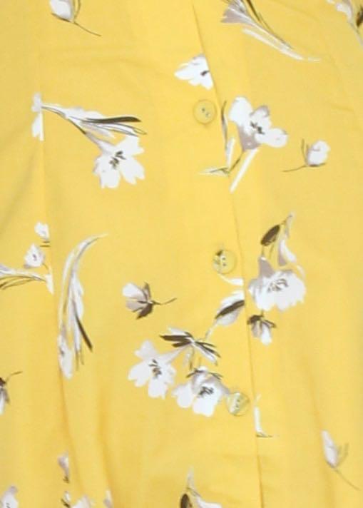 Step Ahead Dress - Yellow Floral