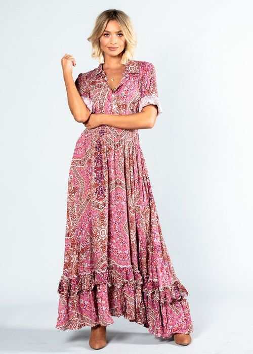 Troye Maxi Dress - Hibiscus