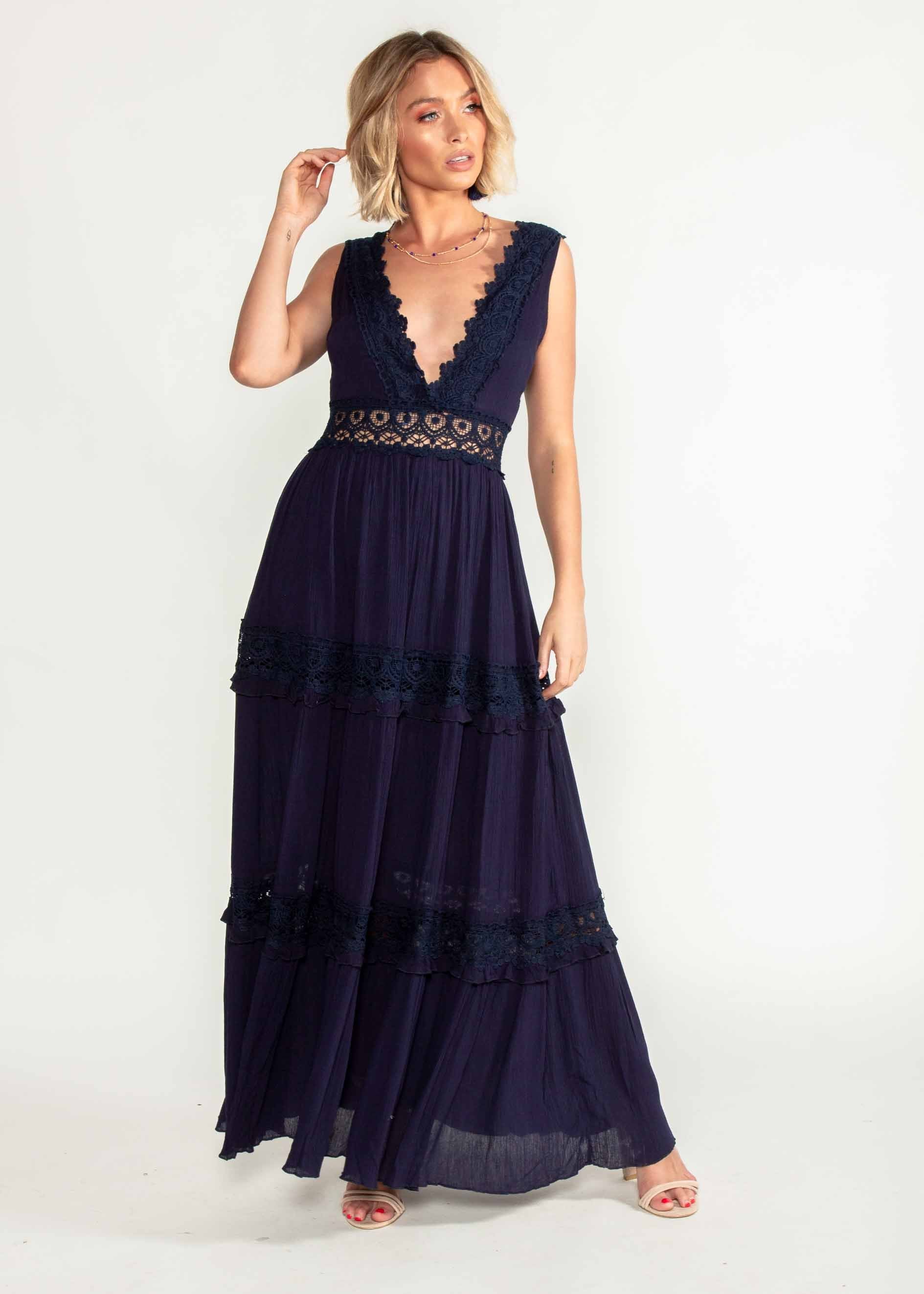 Zion Maxi Dress - Navy