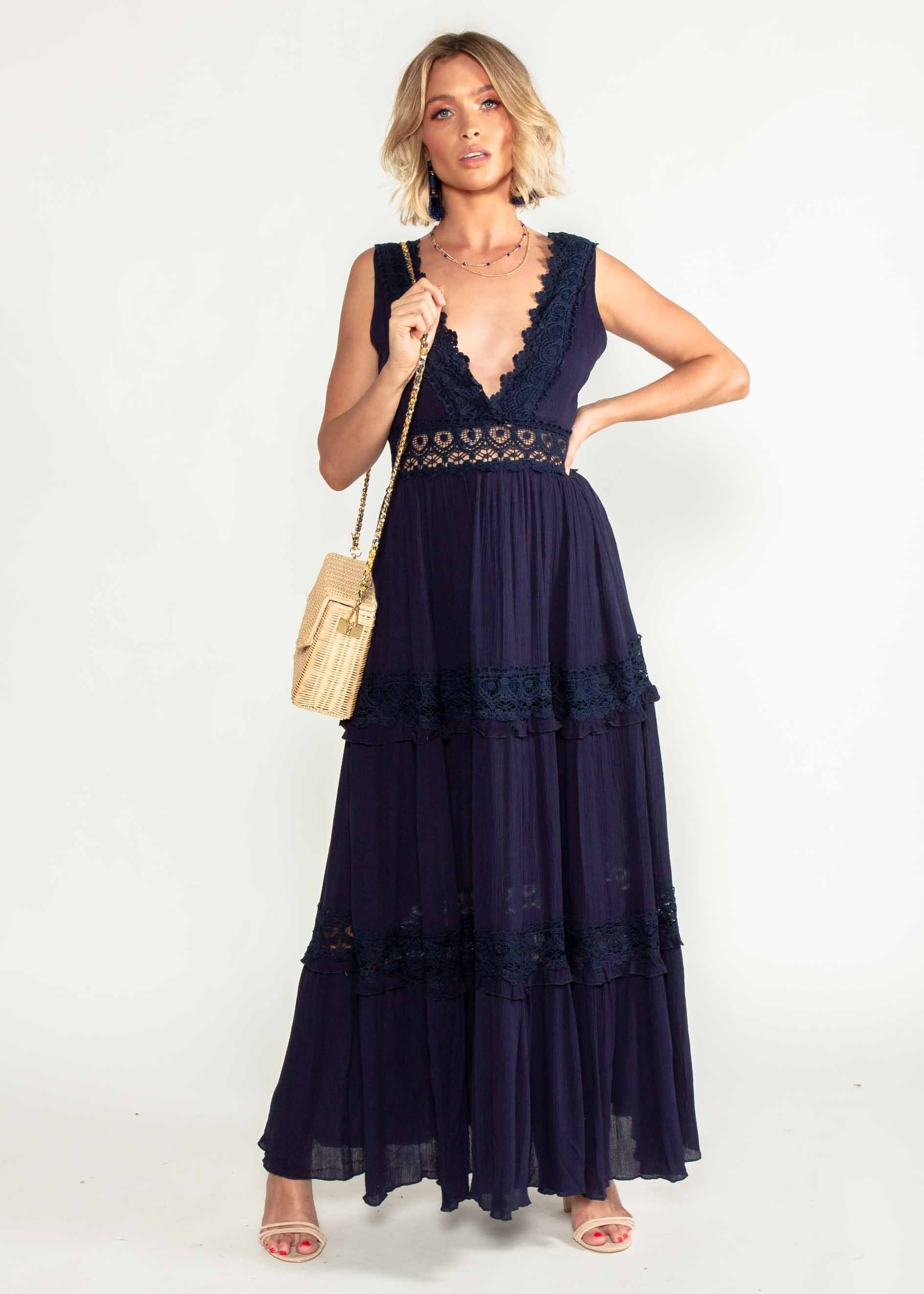 Zion Maxi Dress - Navy