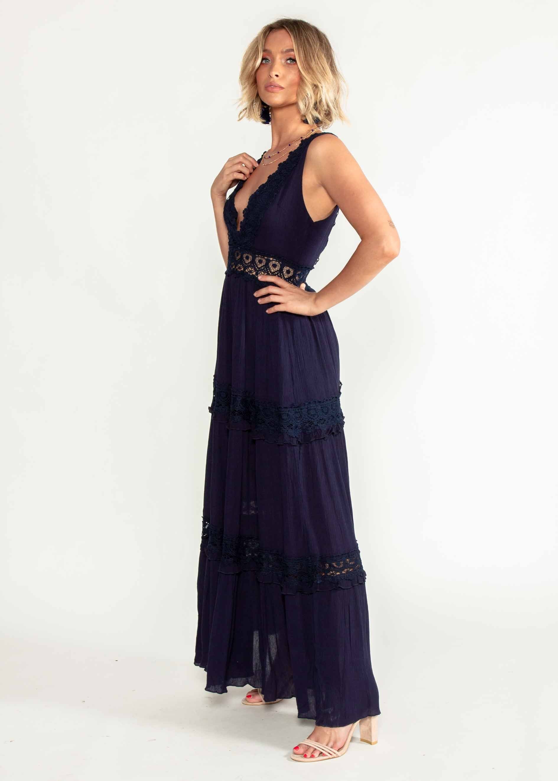 Zion Maxi Dress - Navy