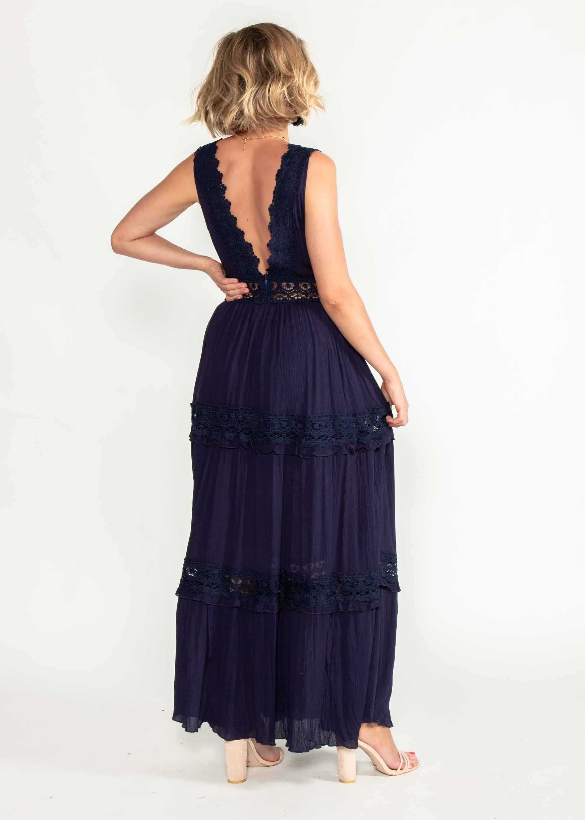 Zion Maxi Dress - Navy