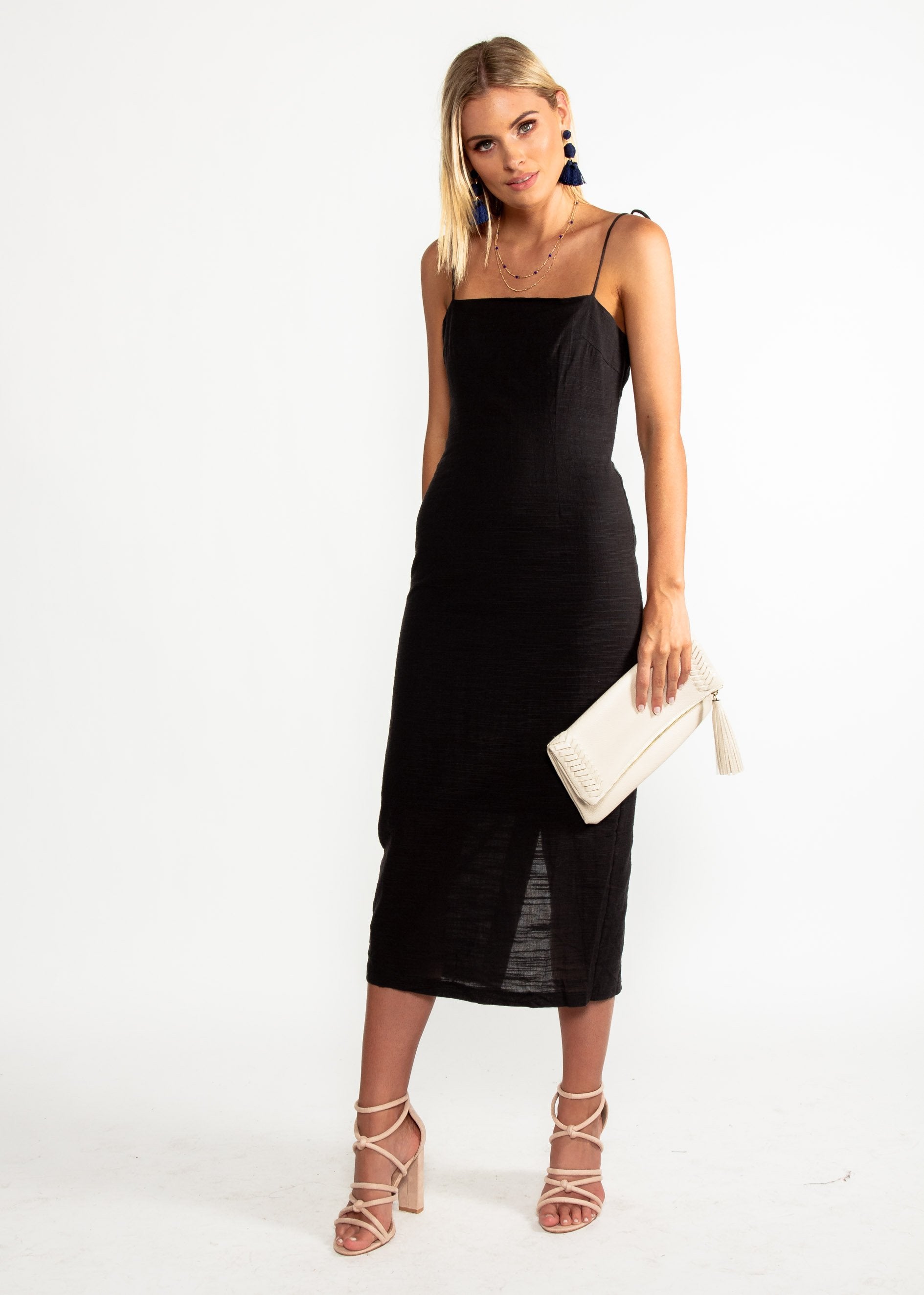 Bound To You Midi Dress - Black