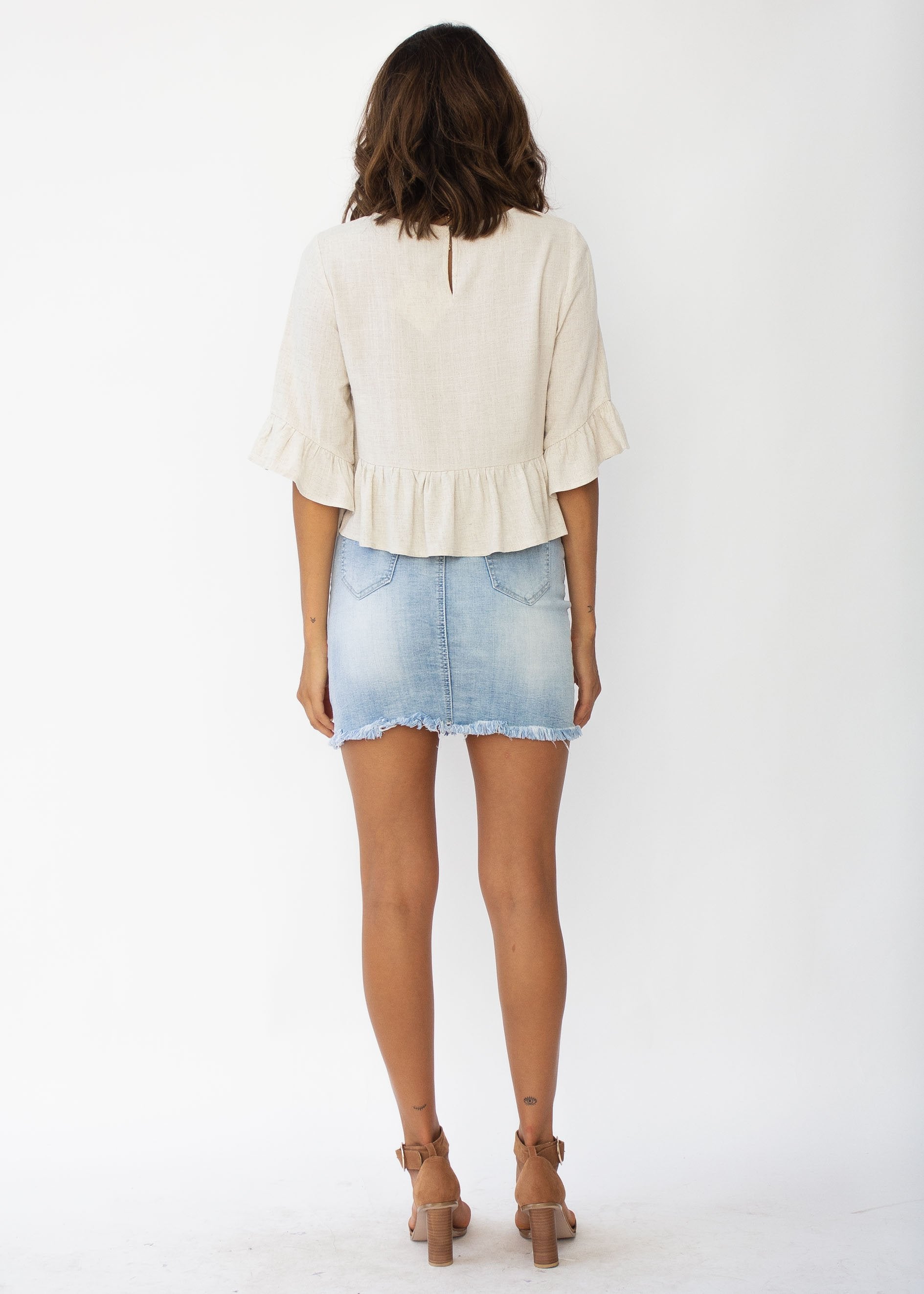 Penny Linen Blouse - Natural