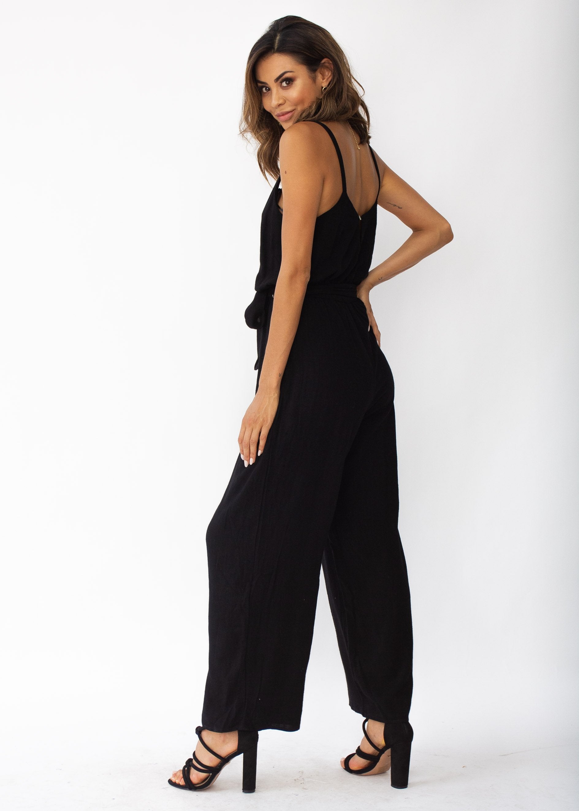 Take Me Higher Pantsuit - Black